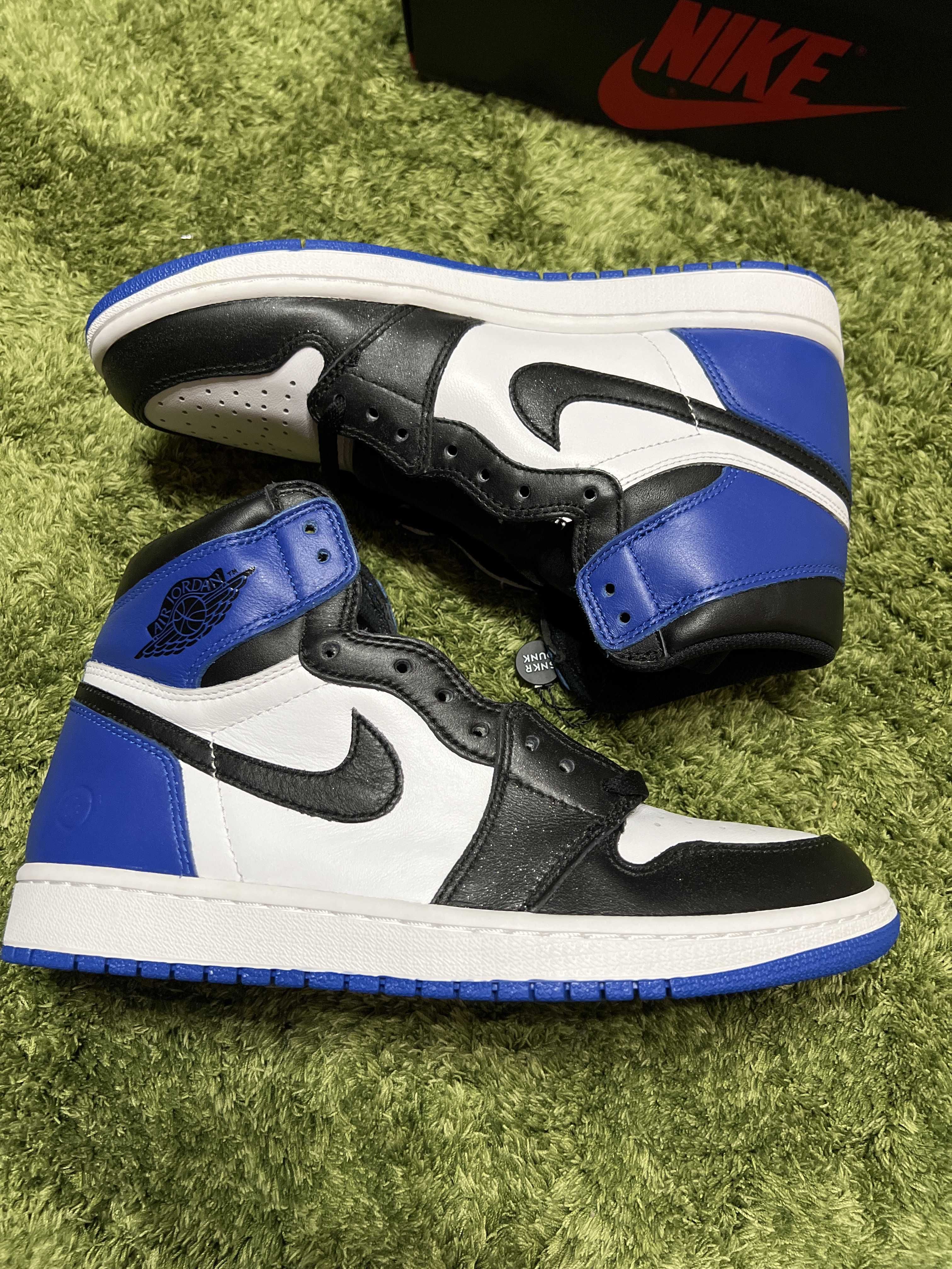 fragment design × Nike Air Jordan 1 Retro High OG "Black/Sport Royal/White"