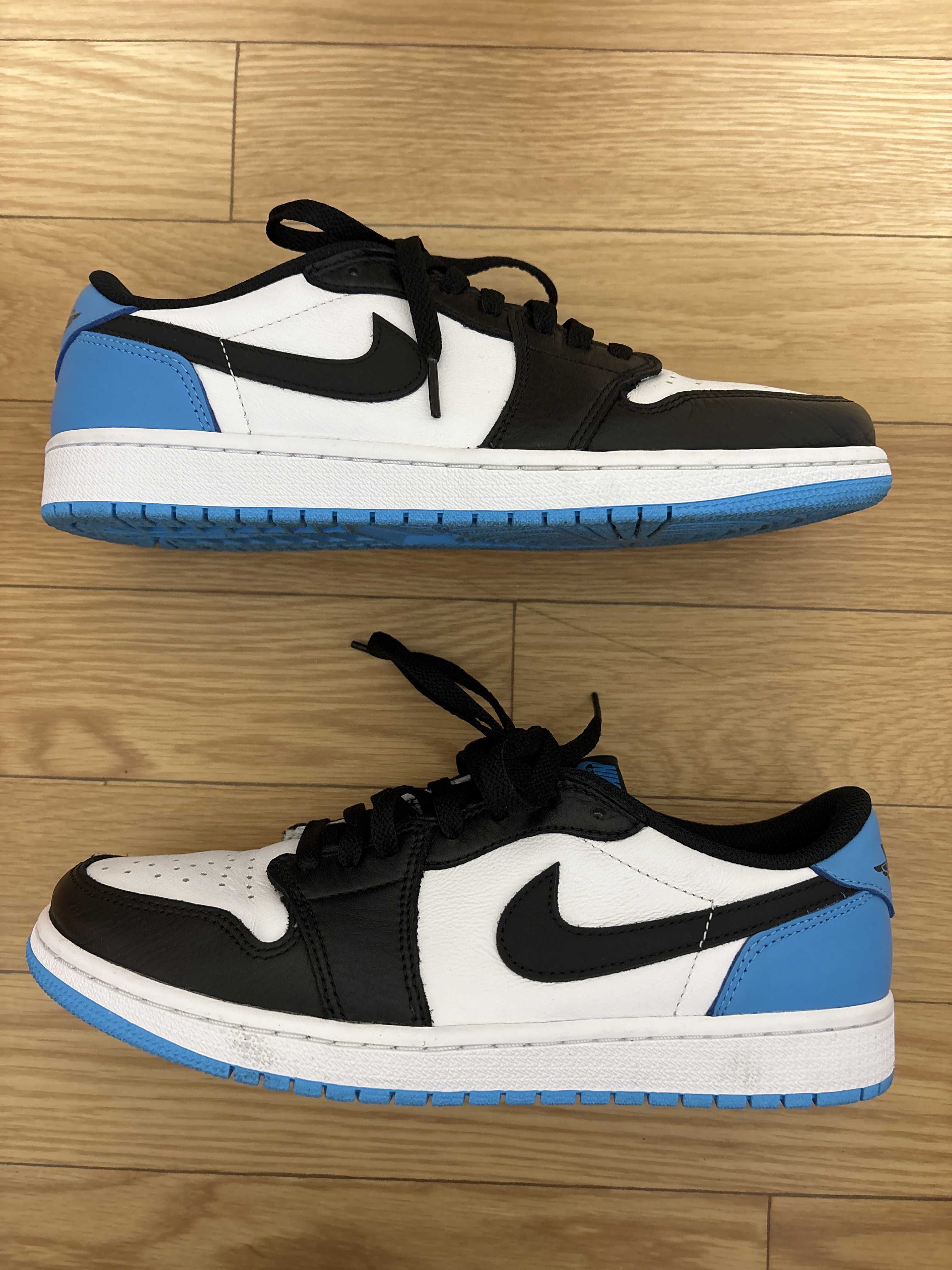 Nike Air Jordan 1 Low OG "Black and Dark Powder Blue/UNC"