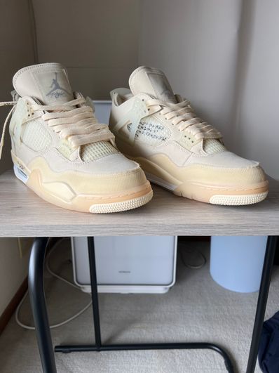 Off-White × Nike Women's Air Jordan 4 SP "Sail"