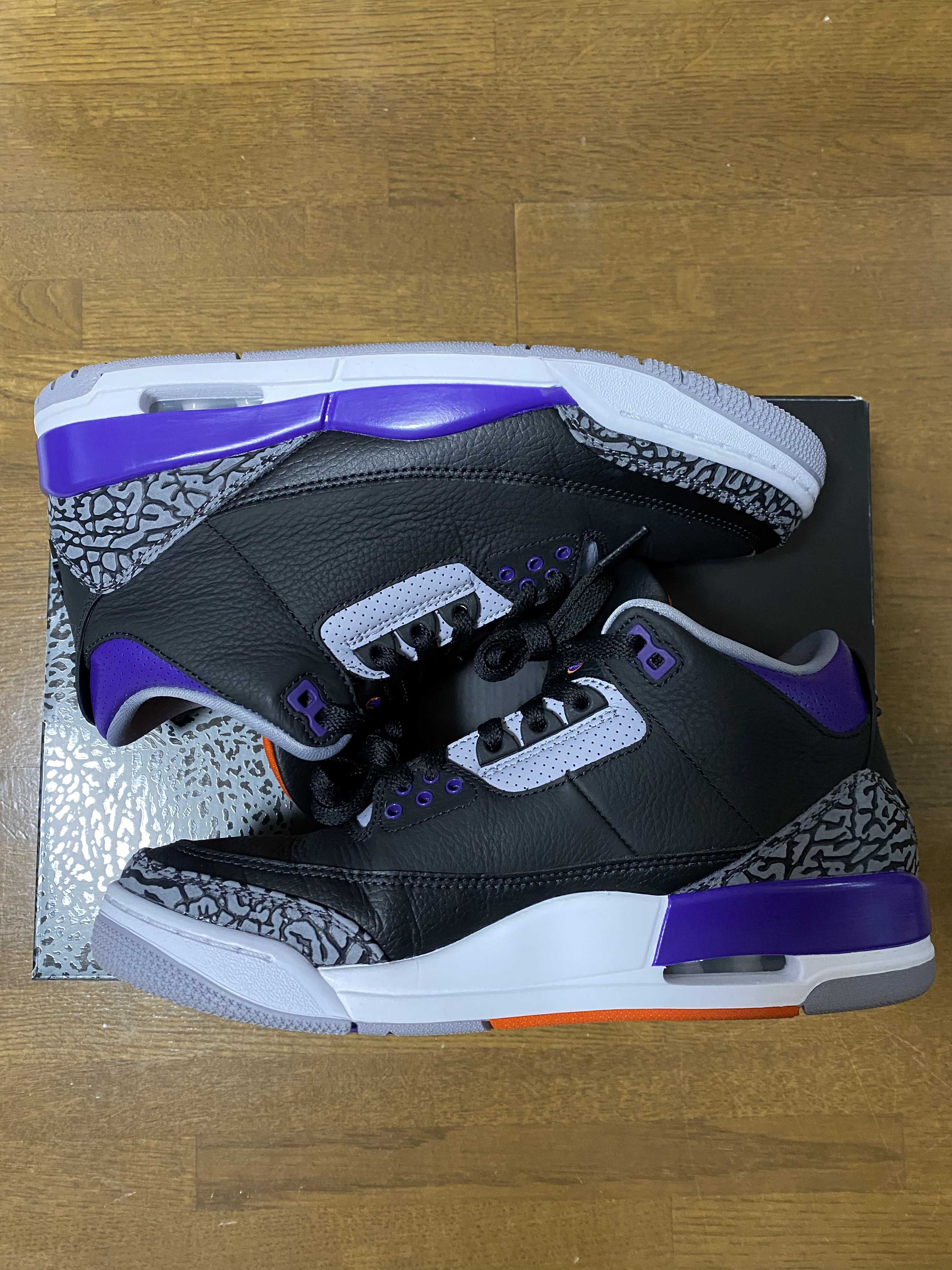 Nike Air Jordan 3 Retro "Black/Court Purple"