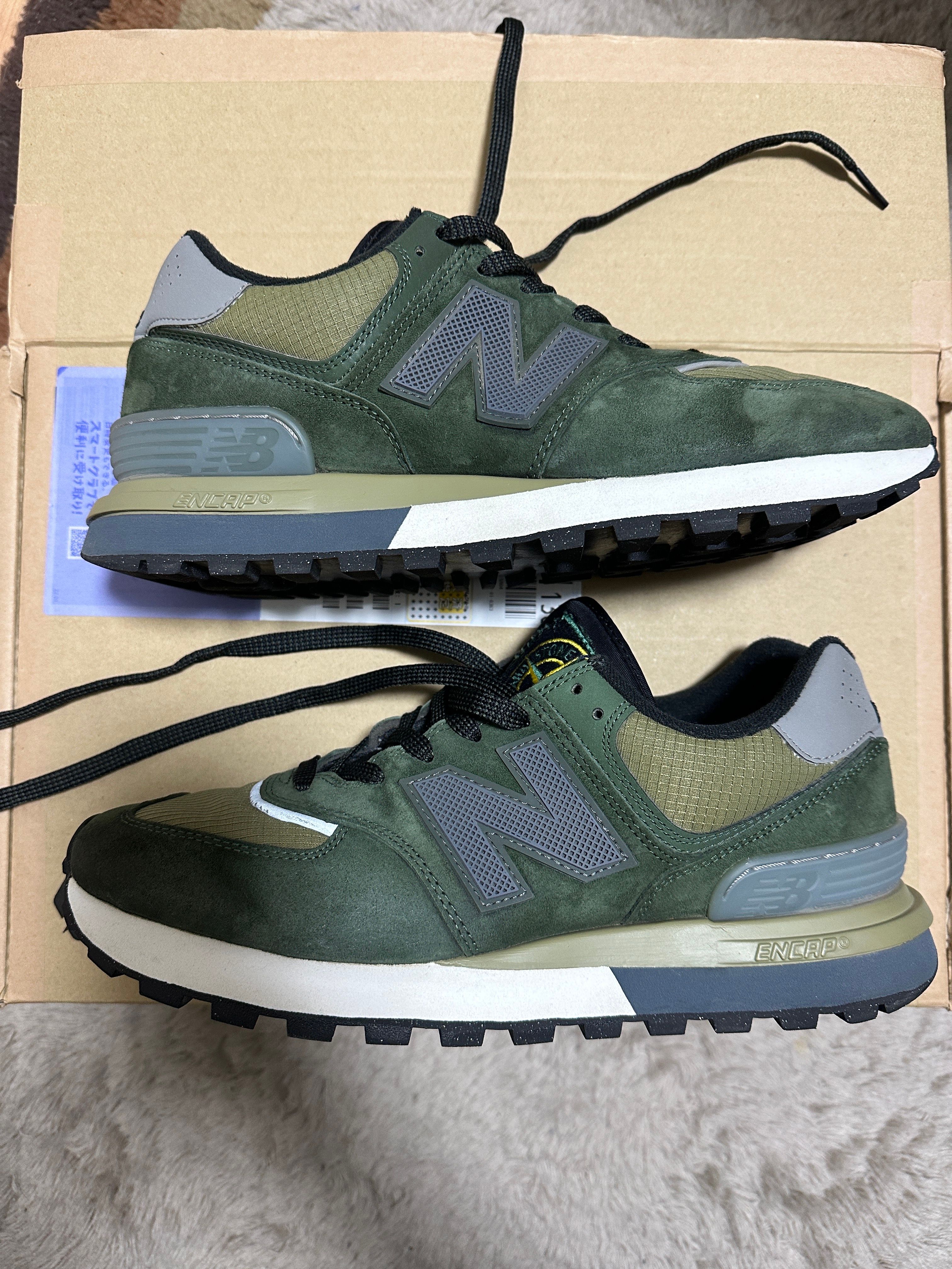 Stone Island × New Balance 574 Legacy "Dark Green"
