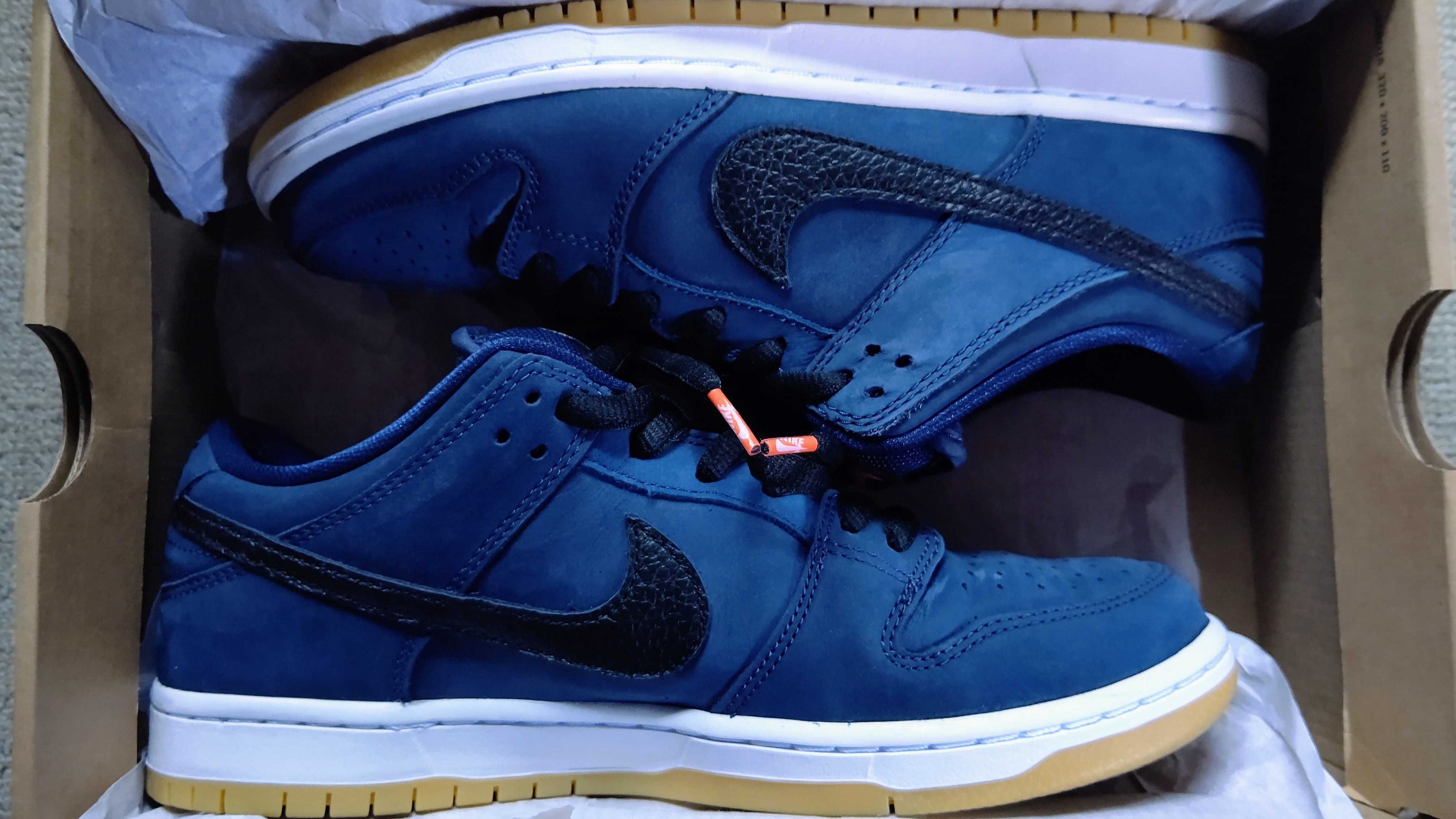 Nike SB Dunk Low Orange Label "Obsidian/Black-Light Gum Brown"