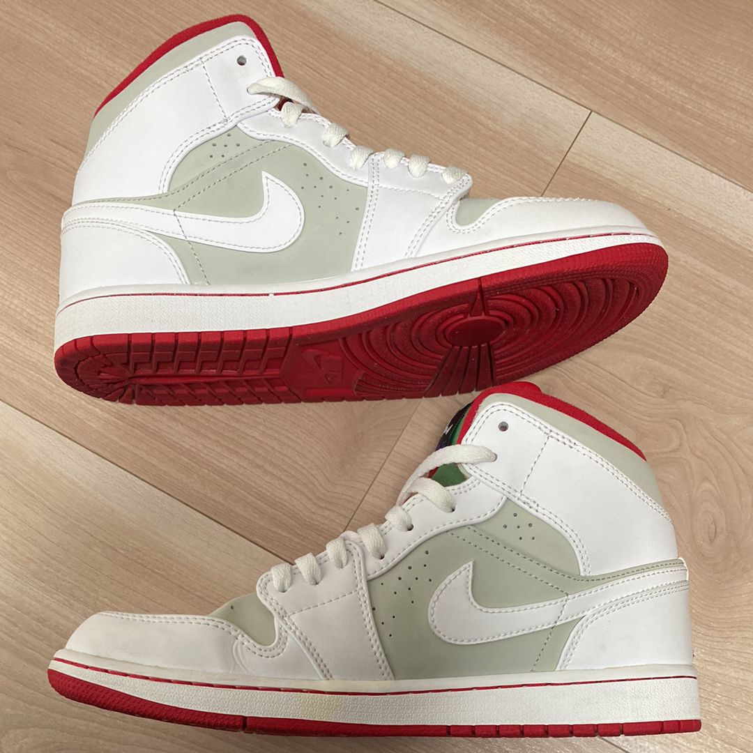 Nike Air Jordan 1 Mid WB "White/Gray/Red" (2015)