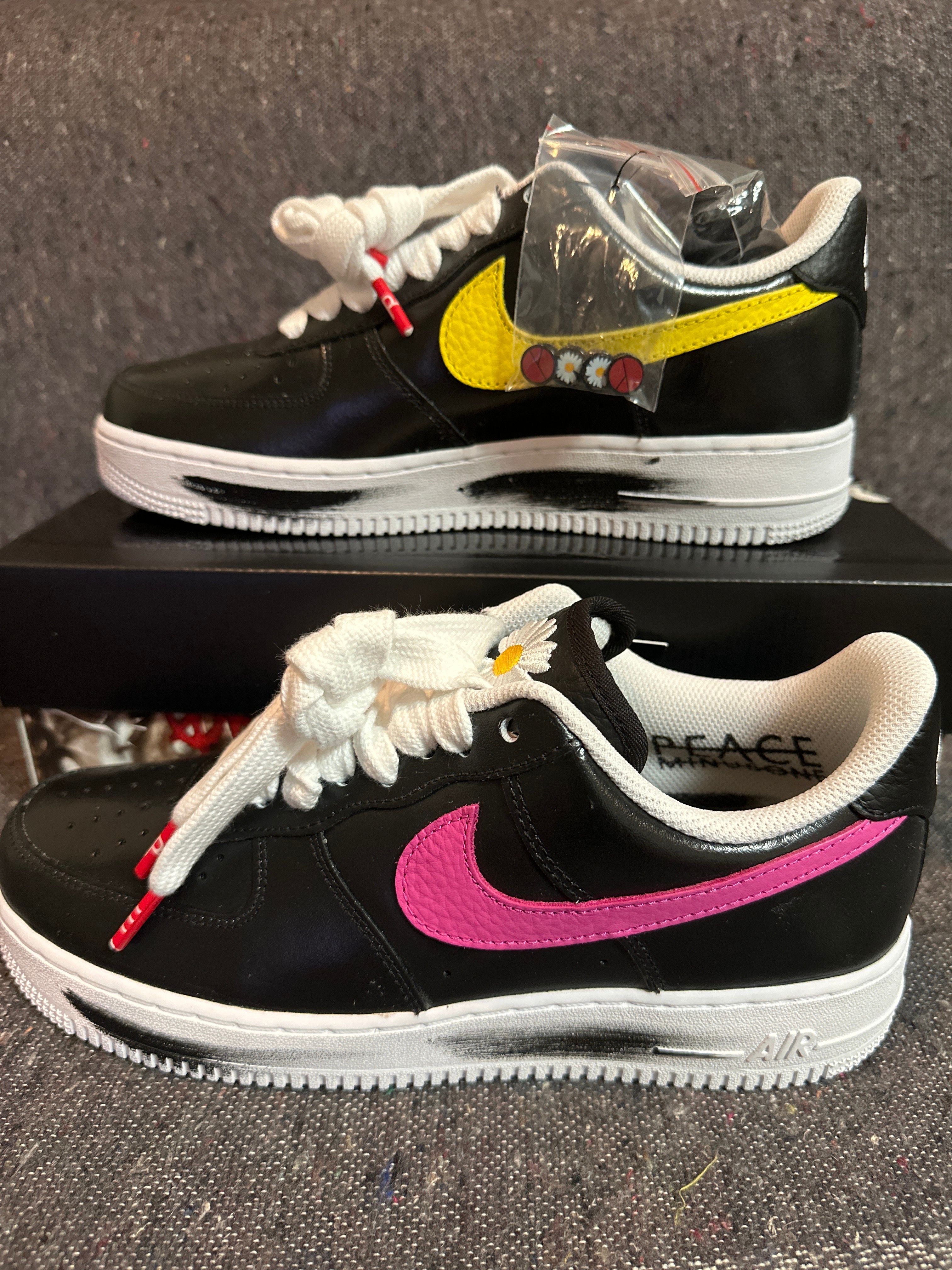 PEACEMINUSONE × Nike Air Force 1 Low '07 Para-Noise 3.0 "Black and Multi-Color" / G-DRAGON