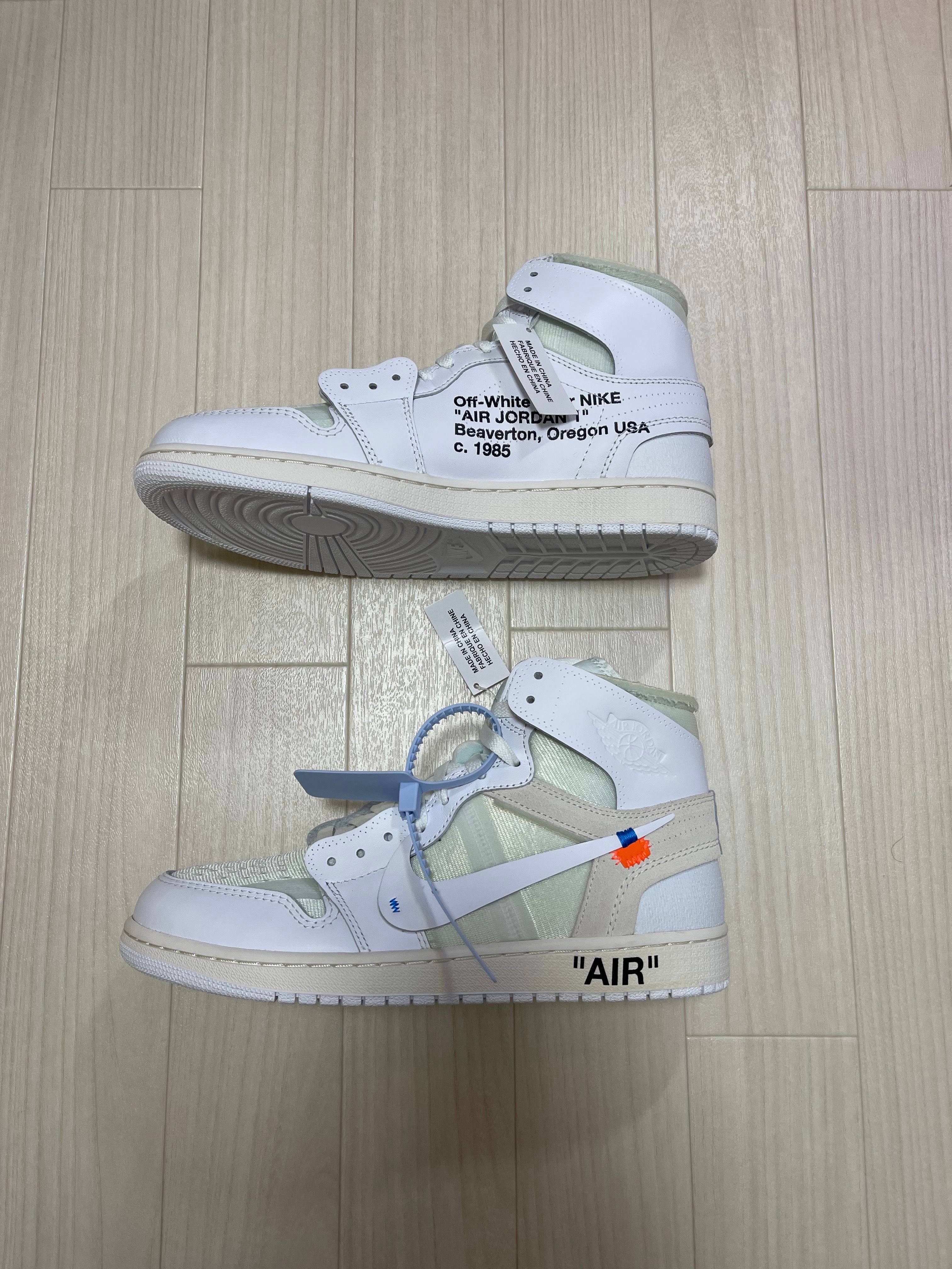 y*様 【中古】OFF WHITE / AIR JORDAN 1 HIGH UN ナイキ NIKE × オフホワイト OFF-WHITE EU限定 AIR JORDAN 1