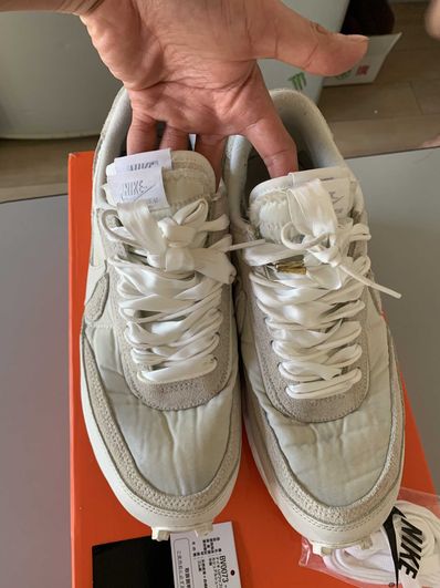 sacai × Nike LDV Waffle "Triple White"