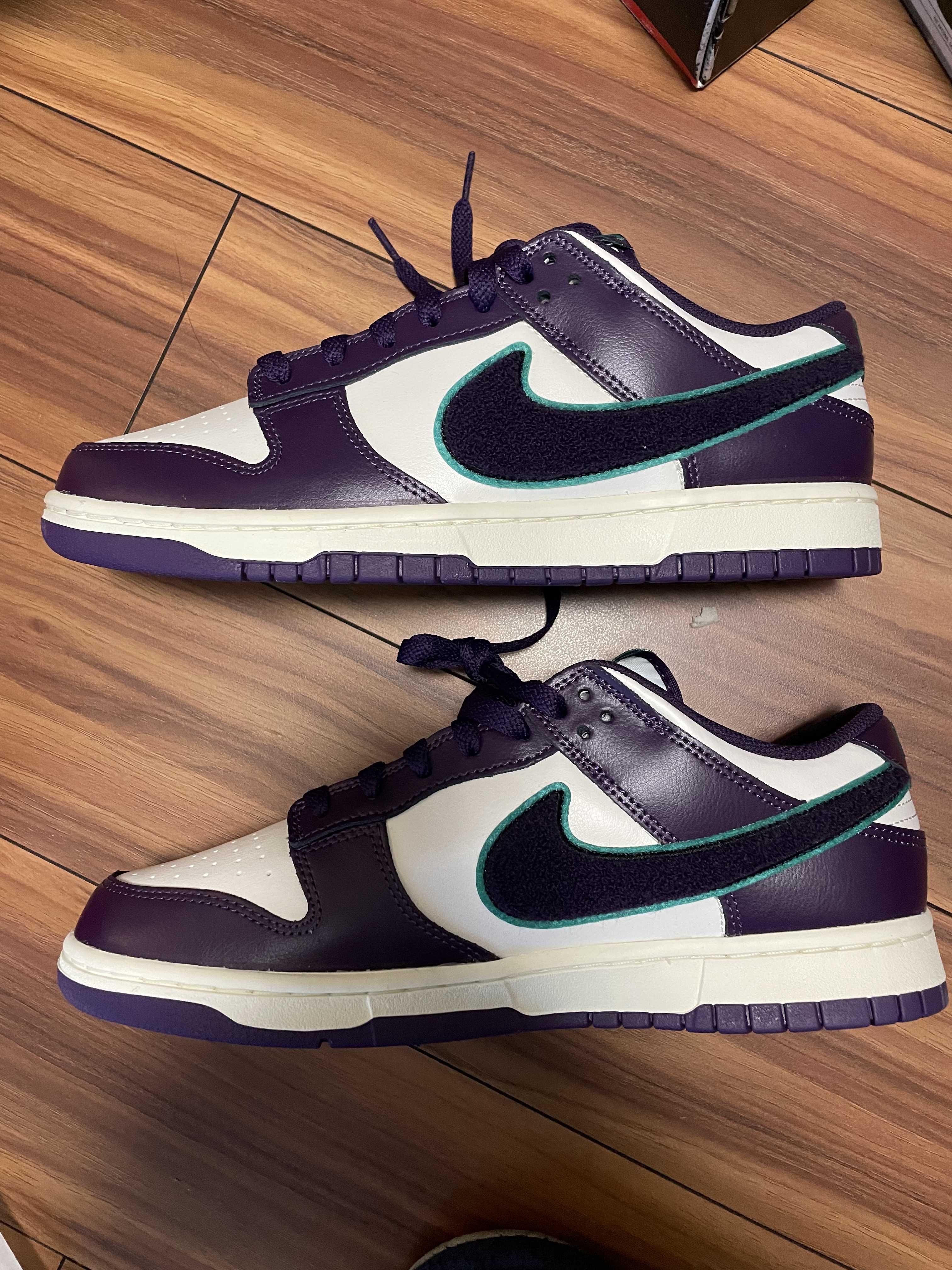 Nike Dunk Low Retro Chenille Swoosh "Grand Purple"