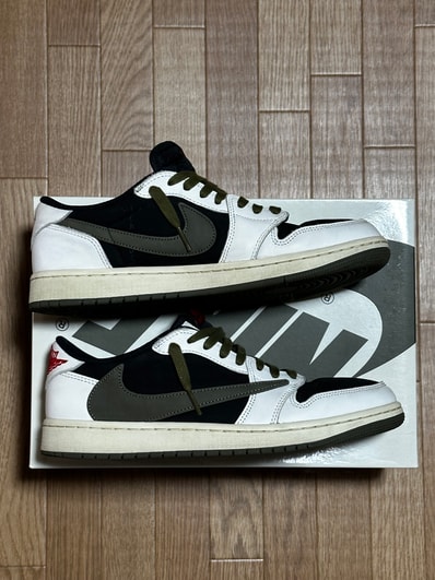Travis Scott × Nike Women's Air Jordan 1 Low OG "Medium Olive"