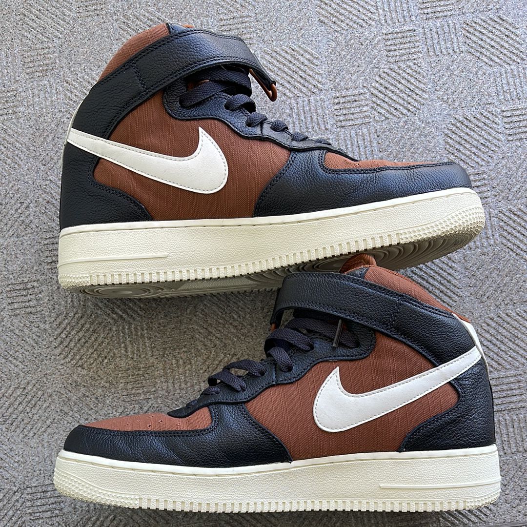 Nike Air Force 1 Mid '07 Vintage "Off-Noir and Pecan"