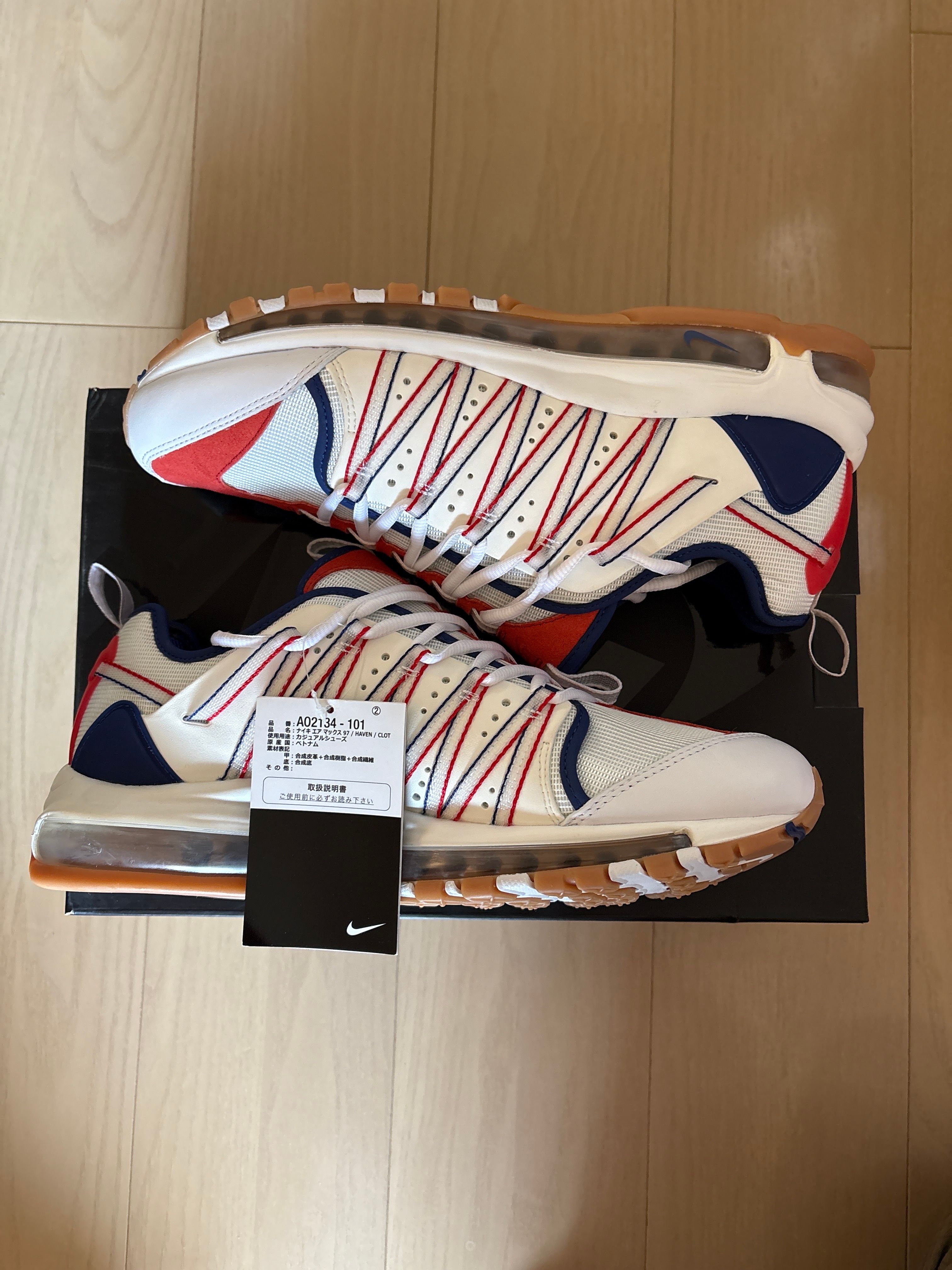 CLOT × Nike Air Max 97 Haven "White/Sail/Deep Royal Blue"