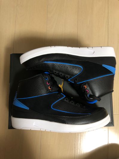 AIR JORDAN 2 RETRO "BLACK/PINK FIRE-PHOTO BLUE-ATOMIC ORANGE"