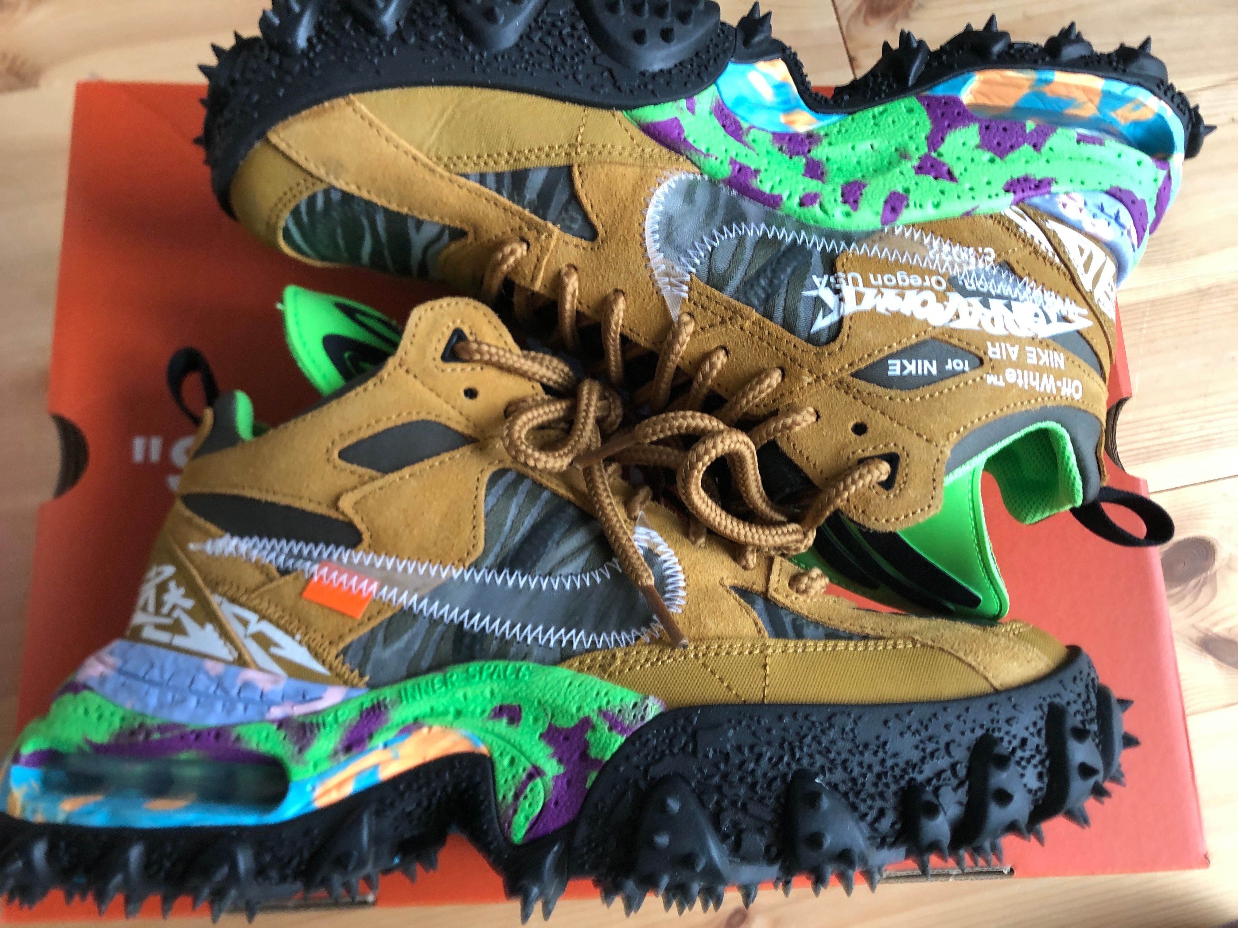 Off-White × Nike Air Terra Forma "Wheat and Green Strike"