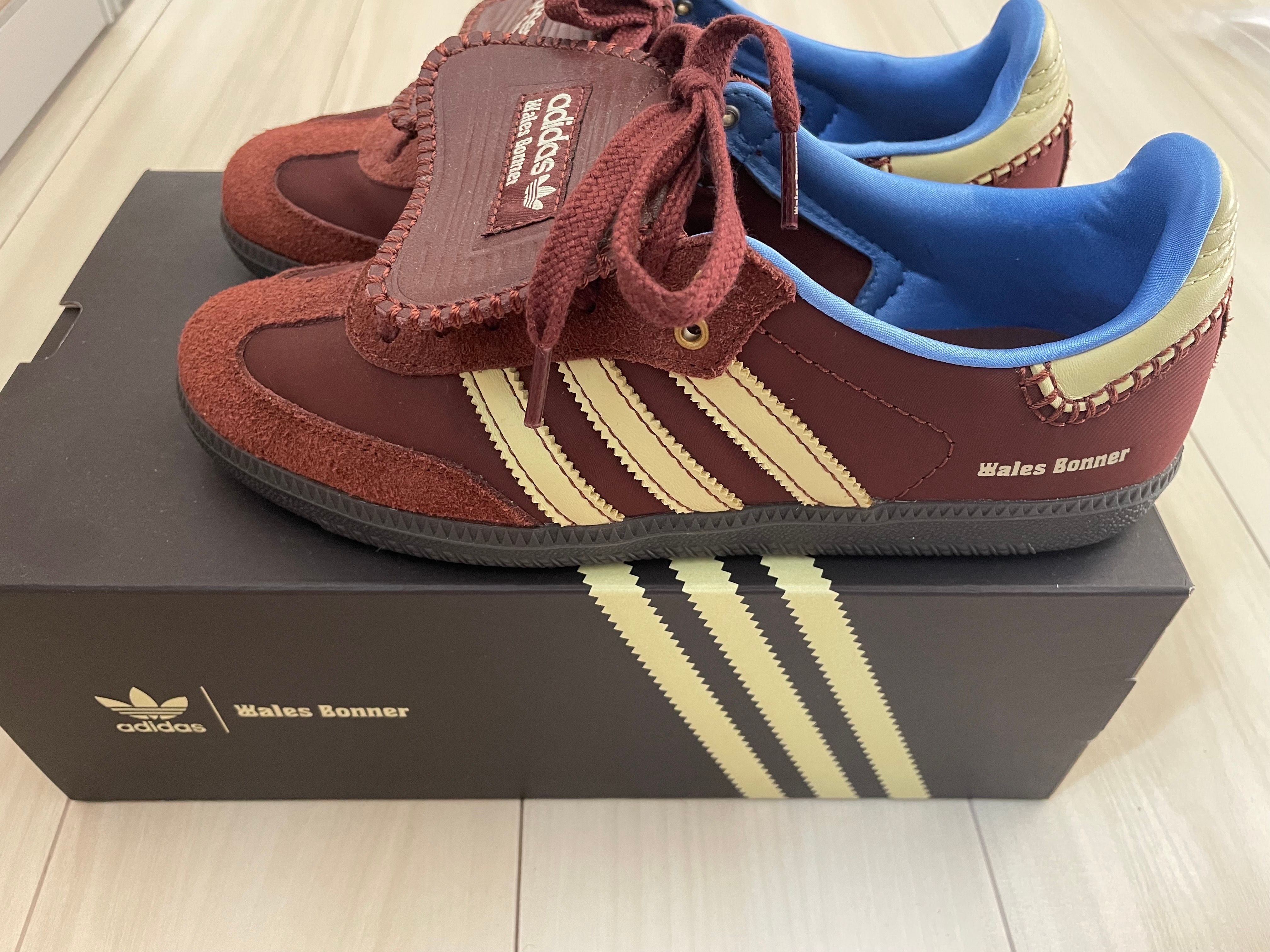 Wales Bonner × adidas Samba Nylon Low "Fox Brown/Sandy Beige/Lucky Blue"