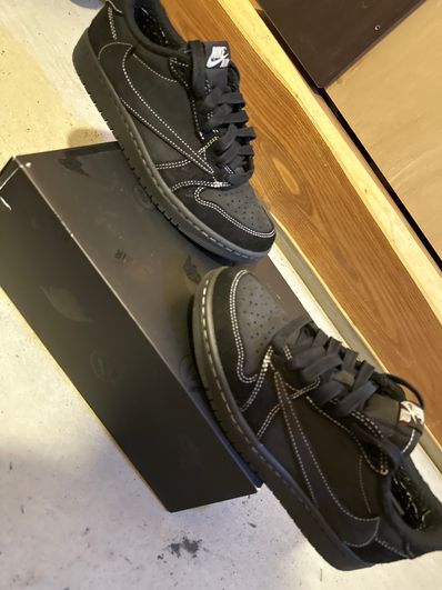 Travis Scott × Nike Air Jordan 1 Low OG SP "Black Phantom"