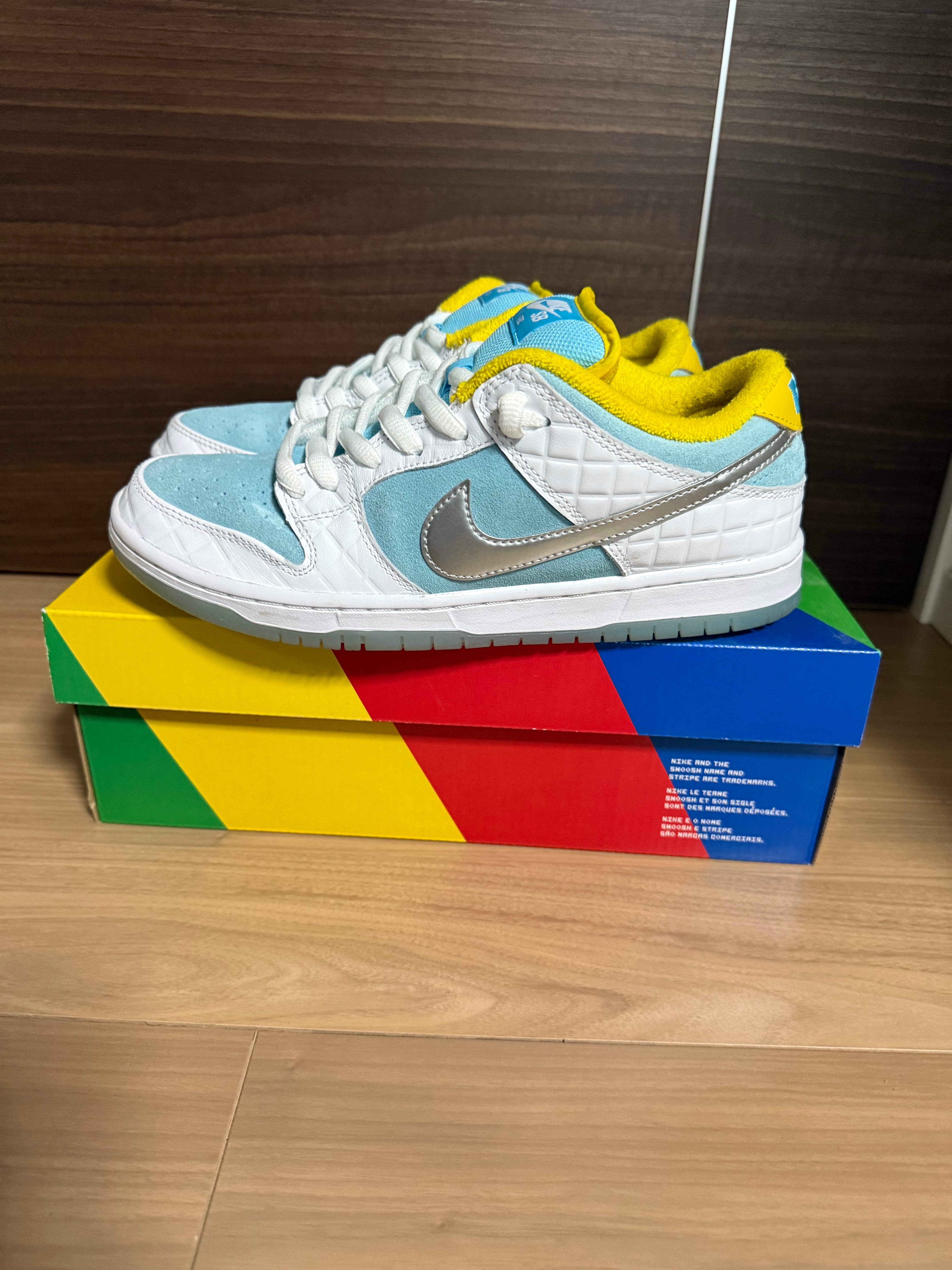FTC × Nike SB Dunk Low "White/Blue"