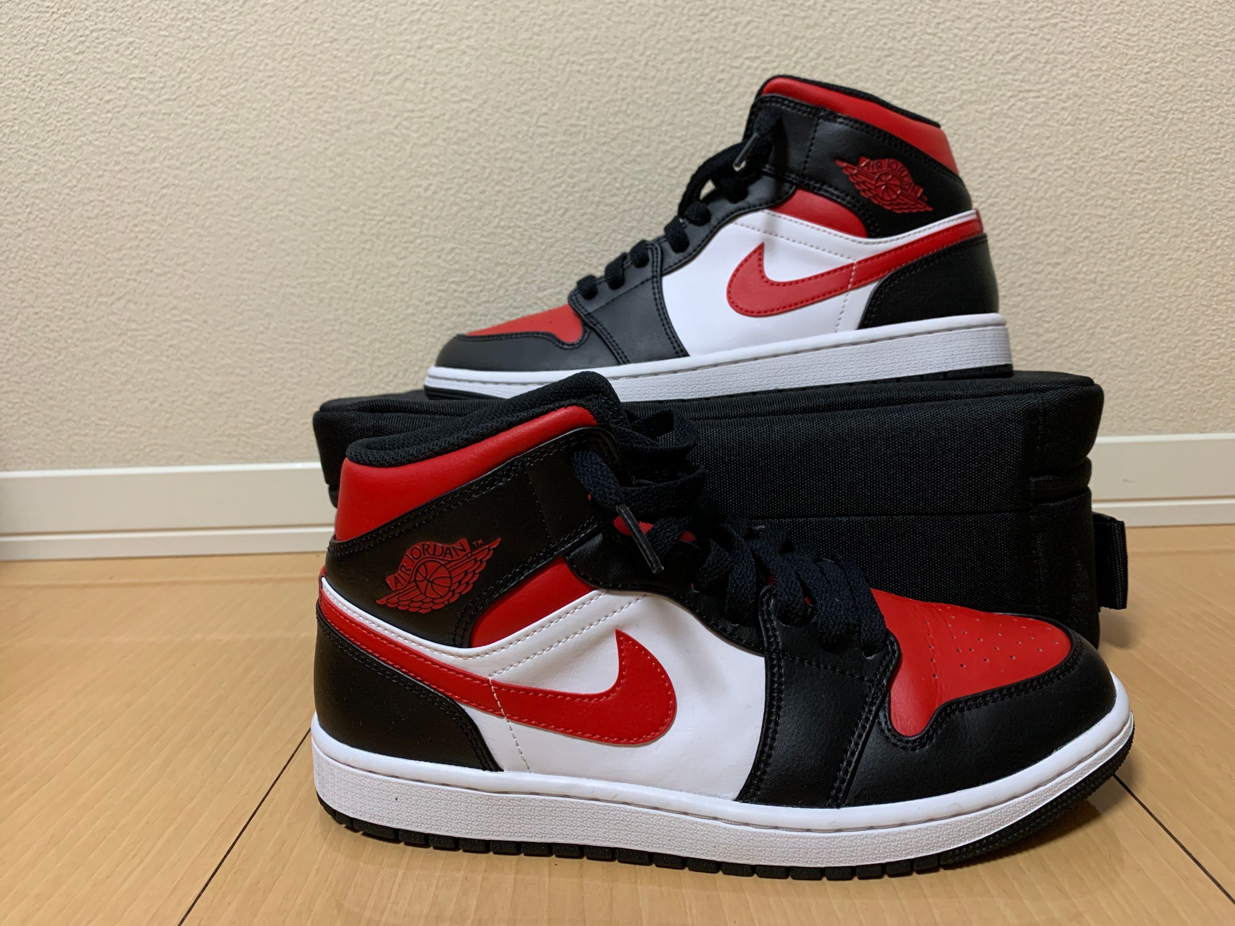 Nike Air Jordan 1 Mid "Black/Gym Red/White"