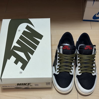 Travis Scott × Nike Women's Air Jordan 1 Low OG "Medium Olive"