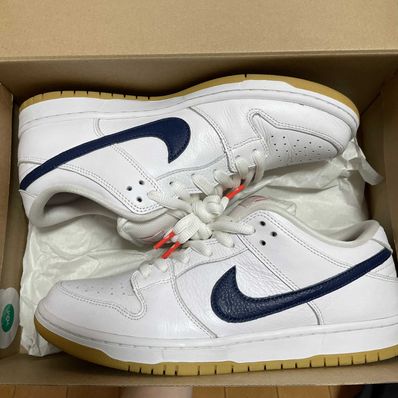 Nike SB Dunk Low "Orange Label White Navy"