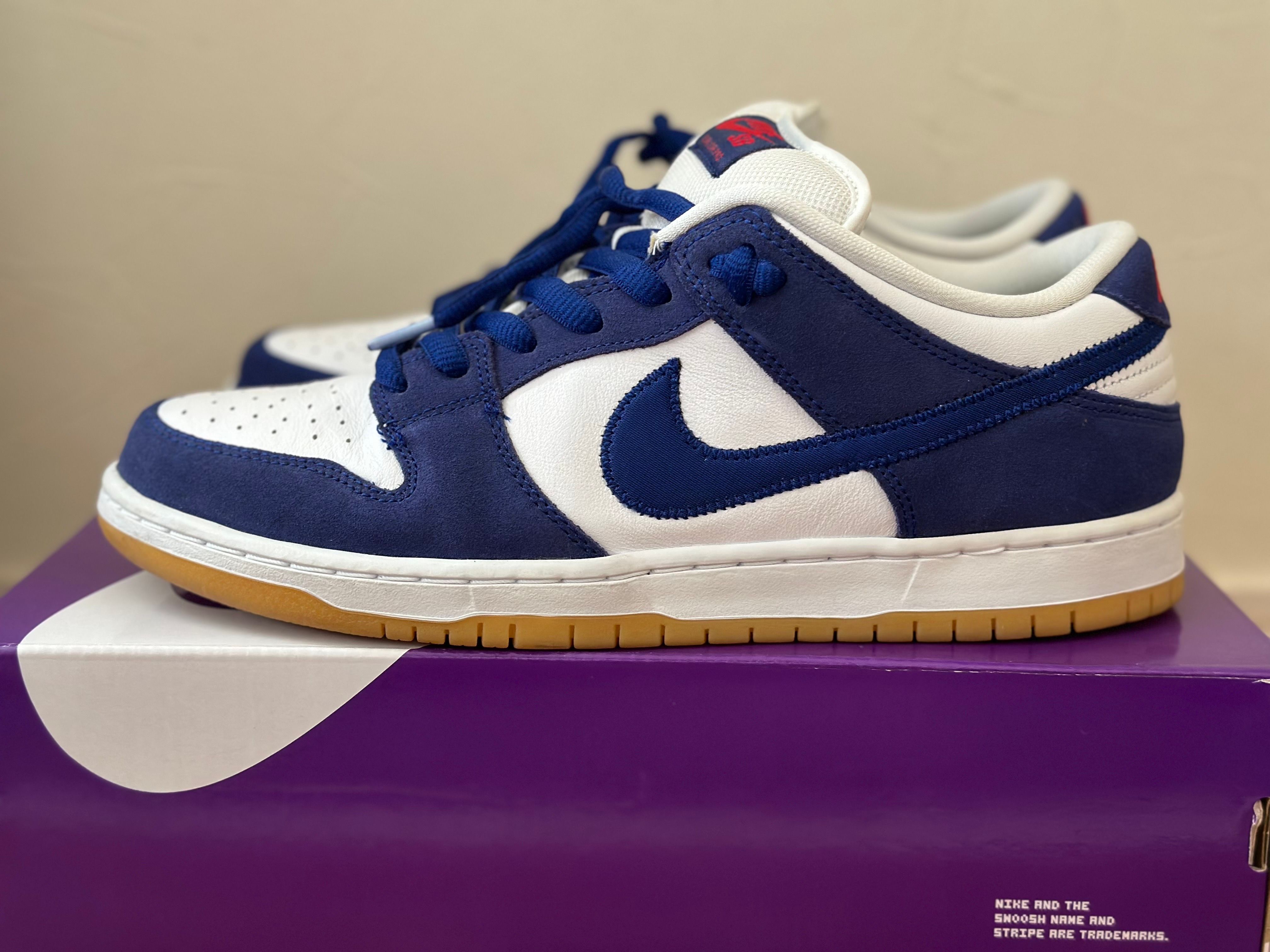 Nike SB Dunk Low "Los Angeles Dodgers/Deep Royal Blue"
