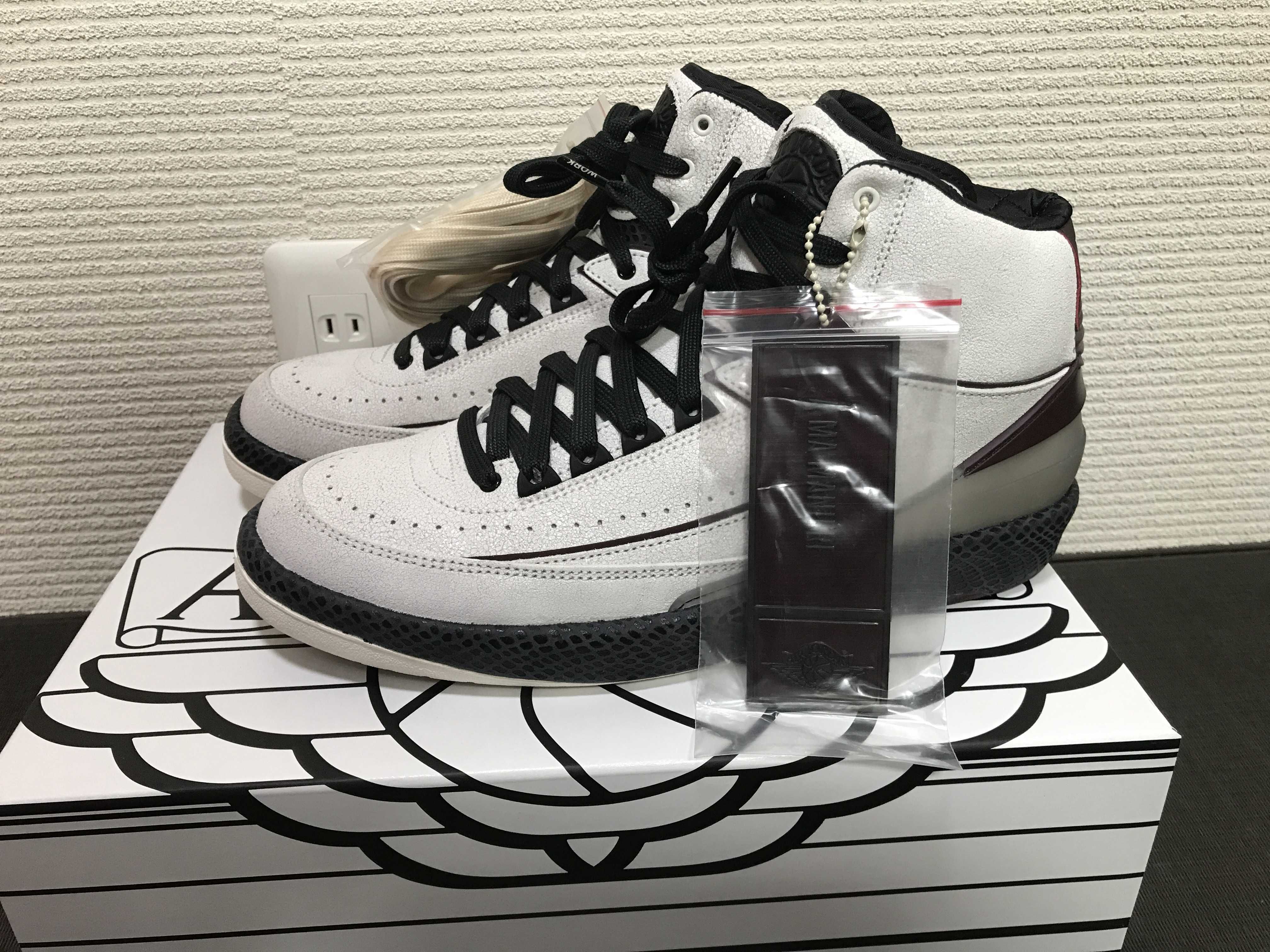 A Ma Maniere × Nike Air Jordan 2 "Airness/Sail and Burgundy"