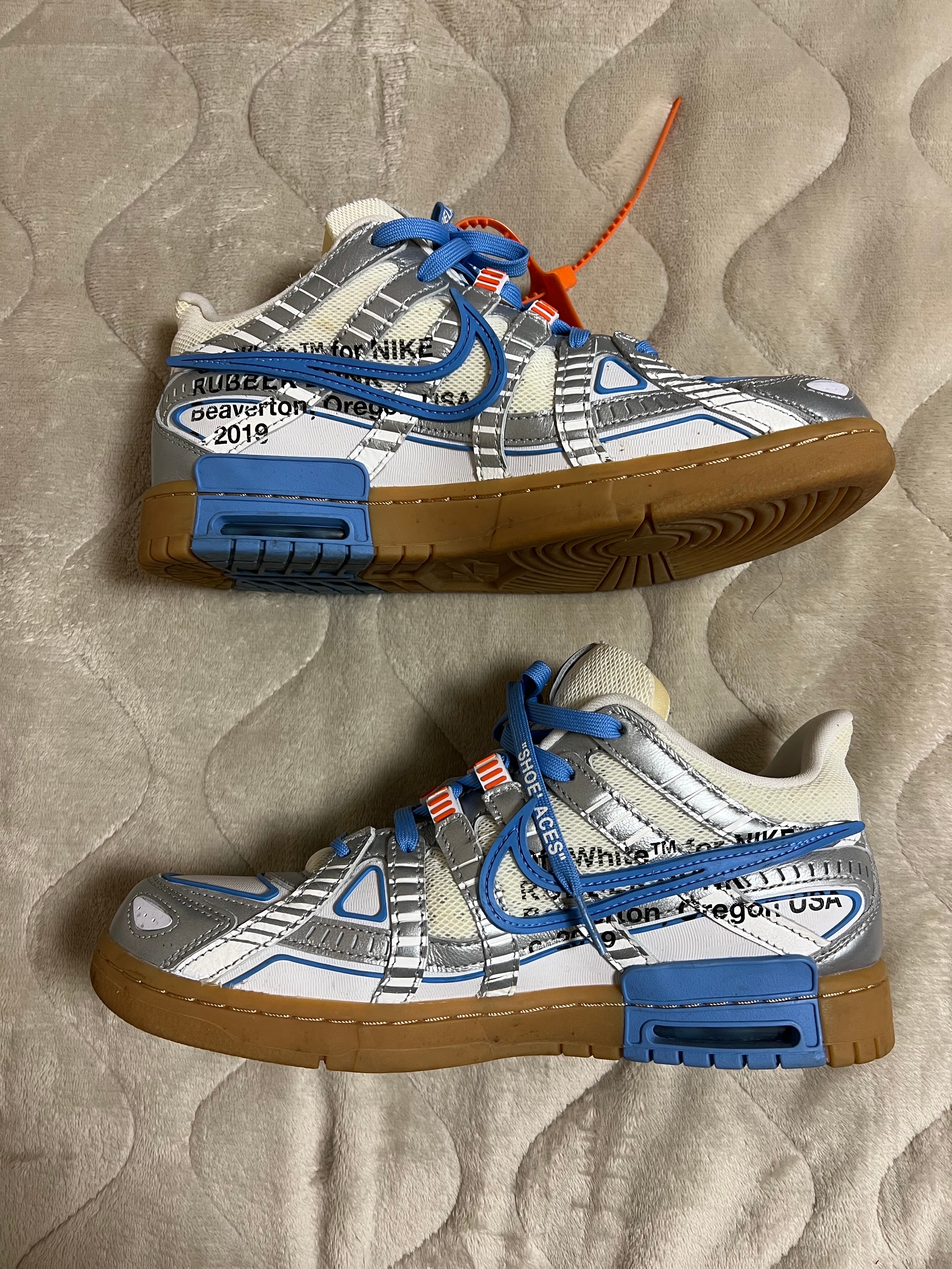 Off-White × Nike Air Rubber Dunk "White/University Blue"
