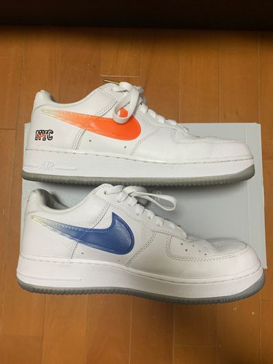KITH × Nike Air Force 1 Low "White/Rush Blue/White/Brilliant Orange"