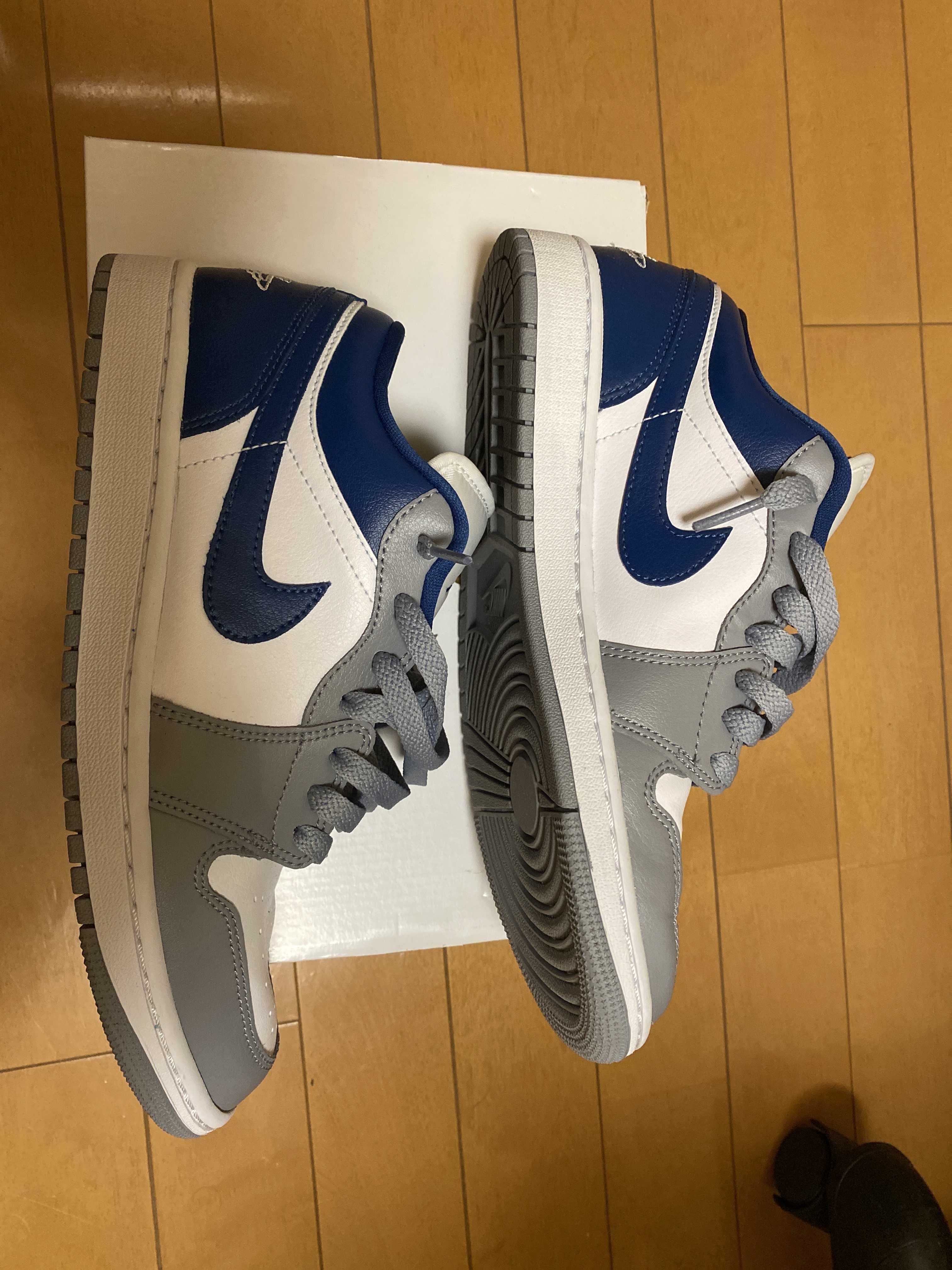 Nike Women's Air Jordan 1 Low "Grey and Blue"