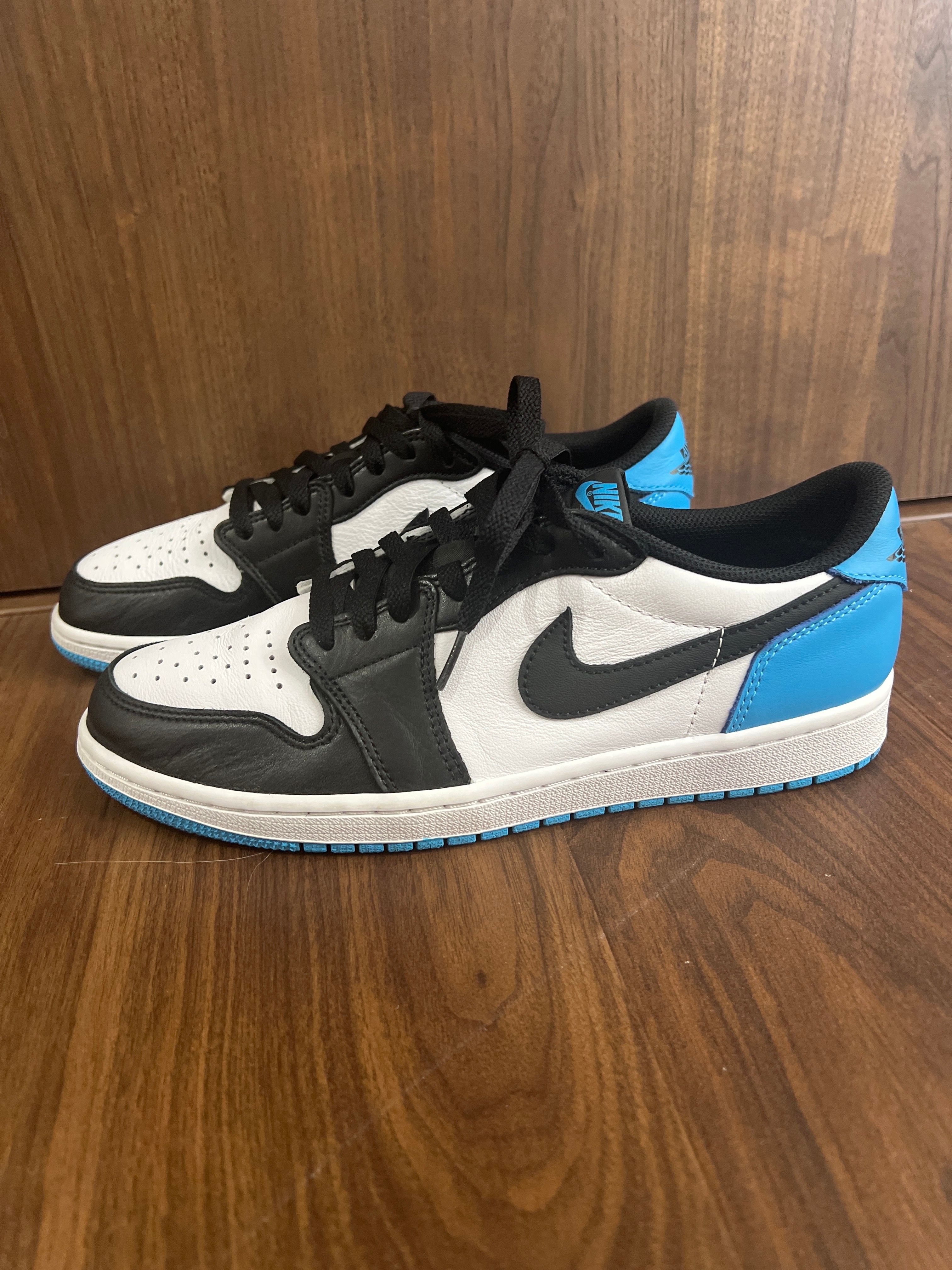 Nike Air Jordan 1 Low OG "Black and Dark Powder Blue/UNC"