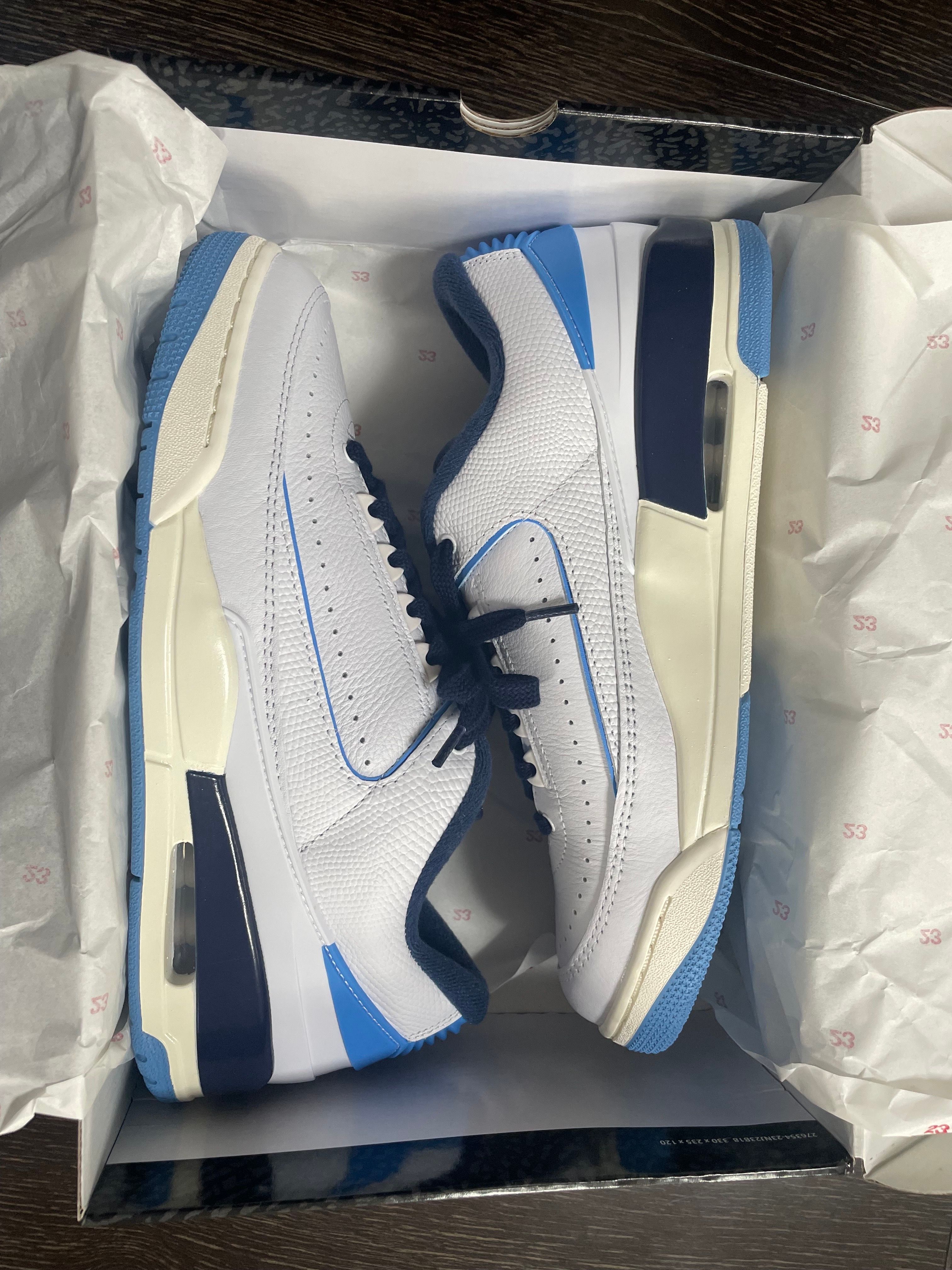 Nike Air Jordan 2/3 "White/University Blue/Midnight Navy/Sail"