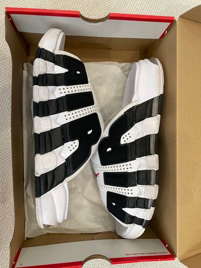 Nike Air More Uptempo Slide "White and Black"
