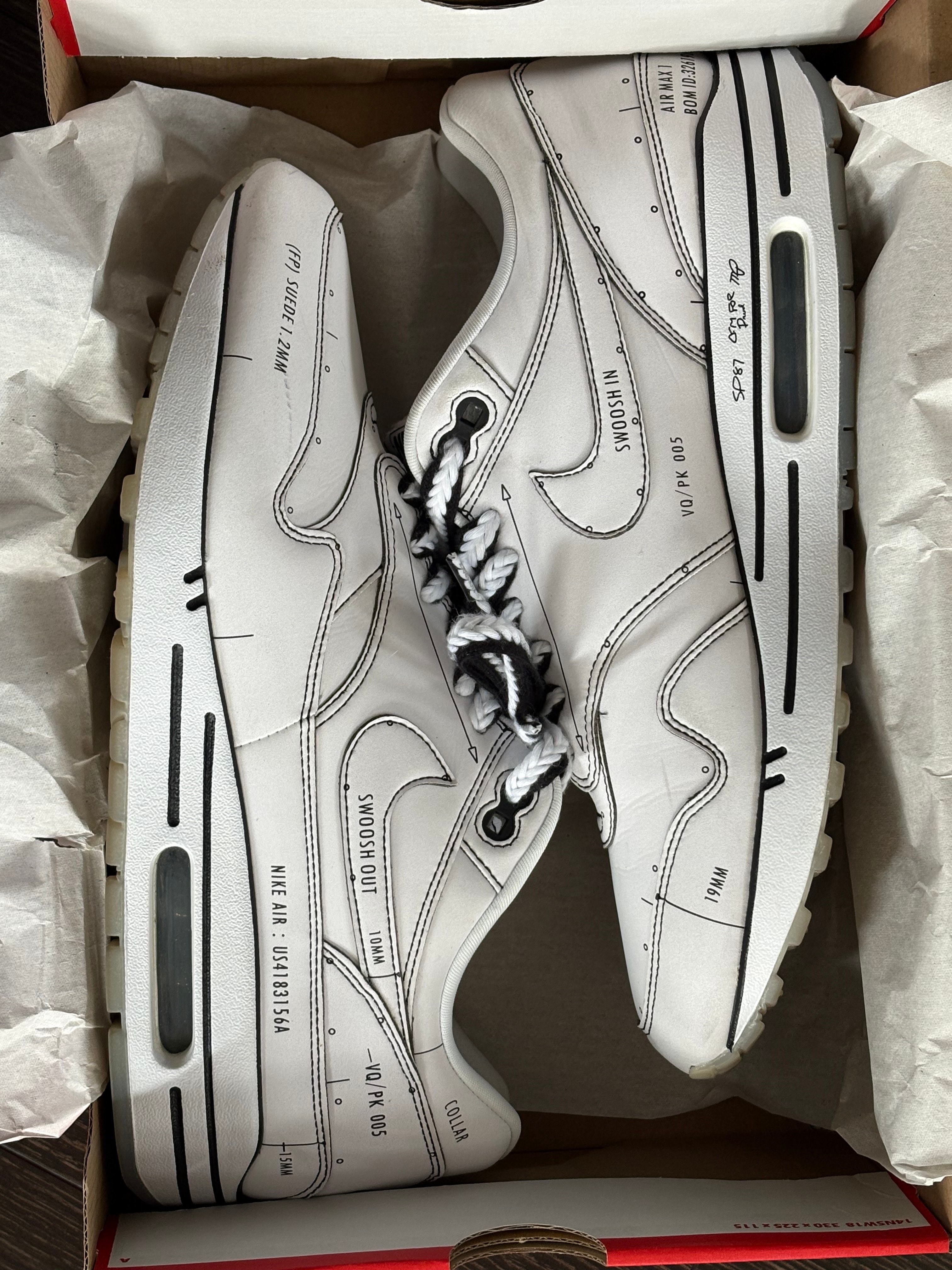 NIKE AIR MAX 1 "TINKER SCHEMATIC WHITE"