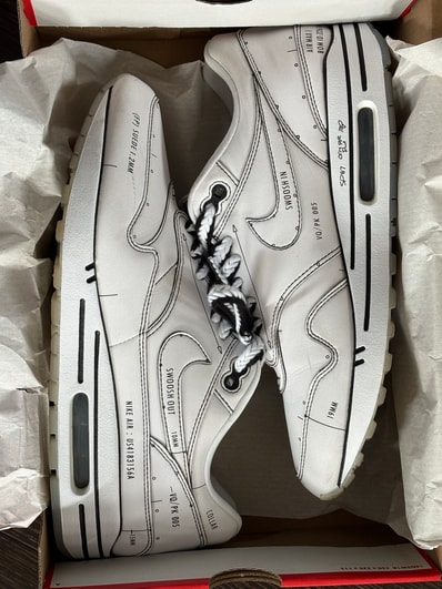 NIKE AIR MAX 1 "TINKER SCHEMATIC WHITE"