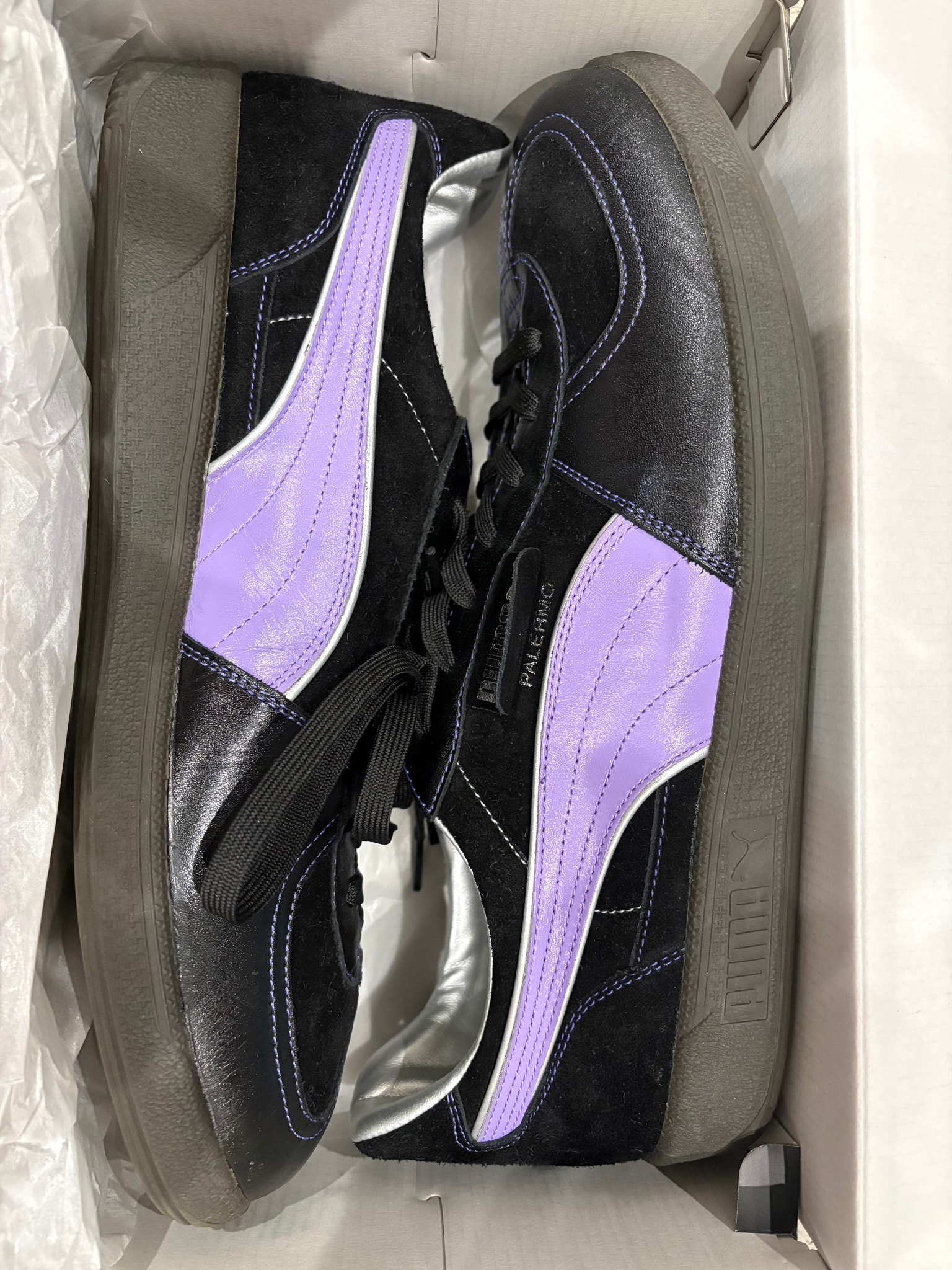 magforlia × Puma Palermo MIJ Fujieda "Black/Light Purple/Silver" (Serial Numbered/331 Pairs)