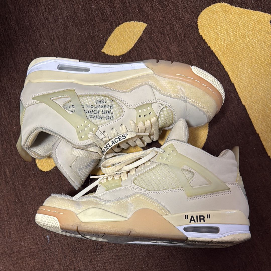 Off-White × Nike Women's Air Jordan 4 SP "Sail"