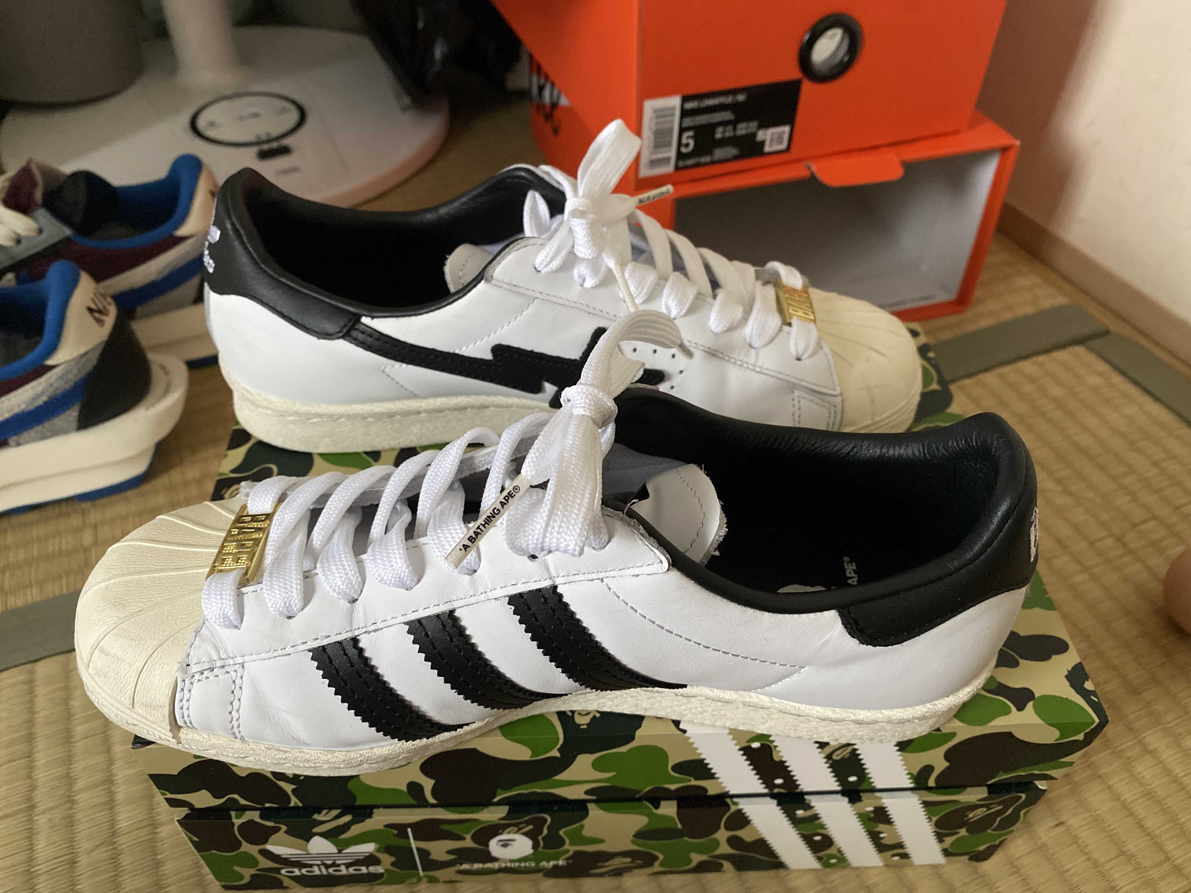 A BATHING APE × adidas Superstar 80s "White/Black"