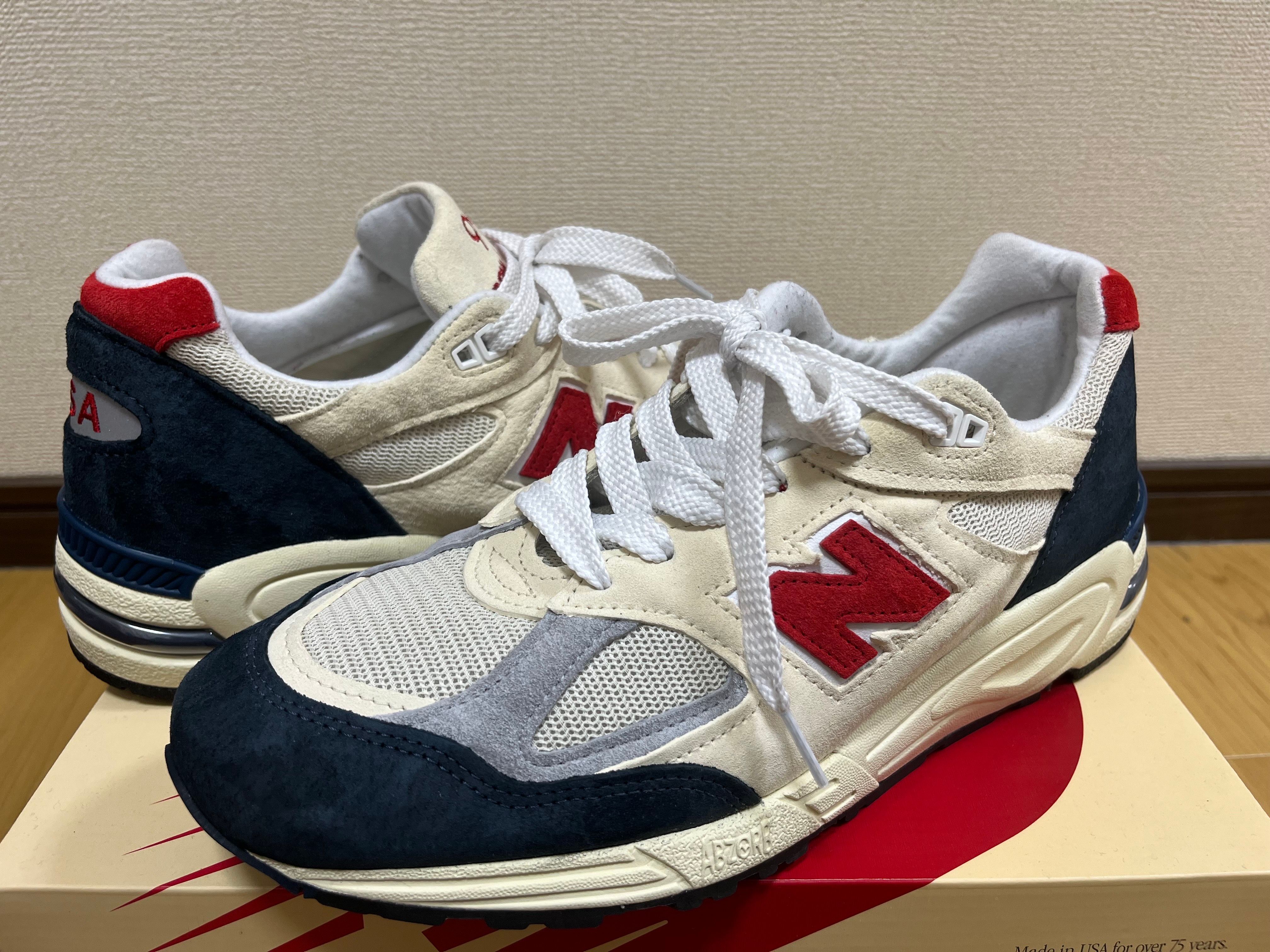 New Balance 990V2 "Red/White/Navy"