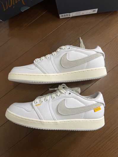 UNION × Nike Air Jordan 1 Low KO "White Canvas"