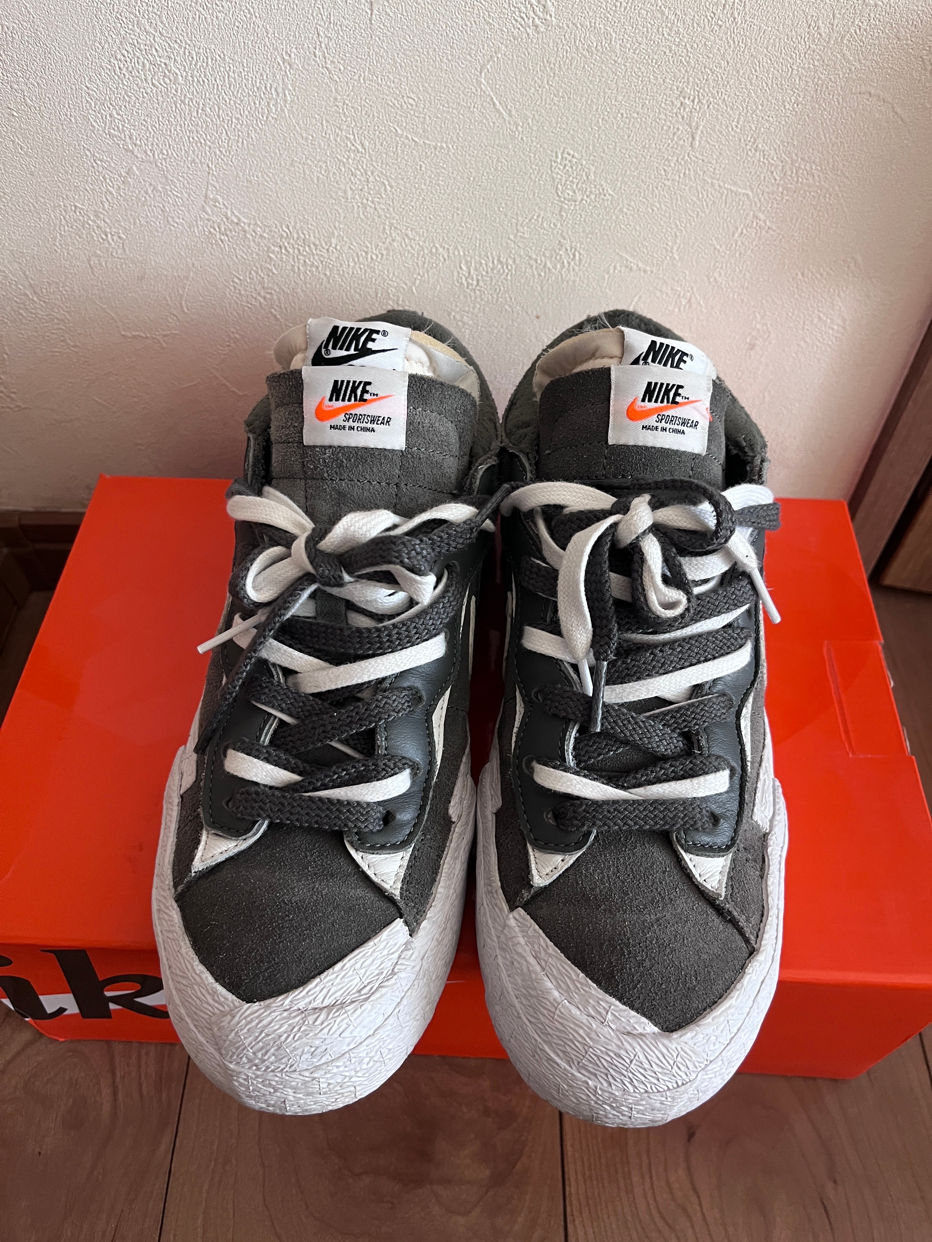 Sacai × Nike Blazer Low "Iron Grey"