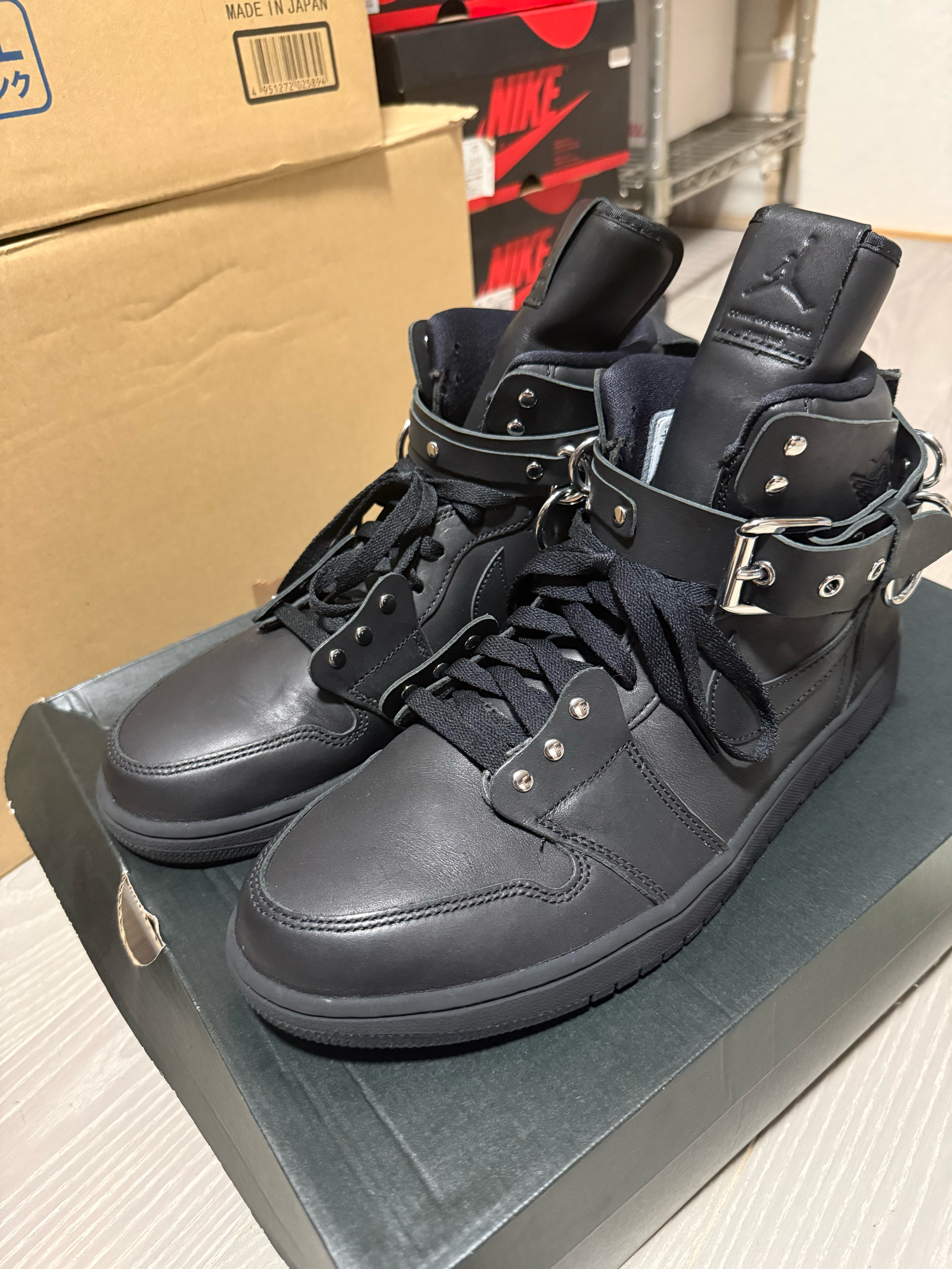 COMME des GARCONS × Nike Air Jordan 1 High "Black"
