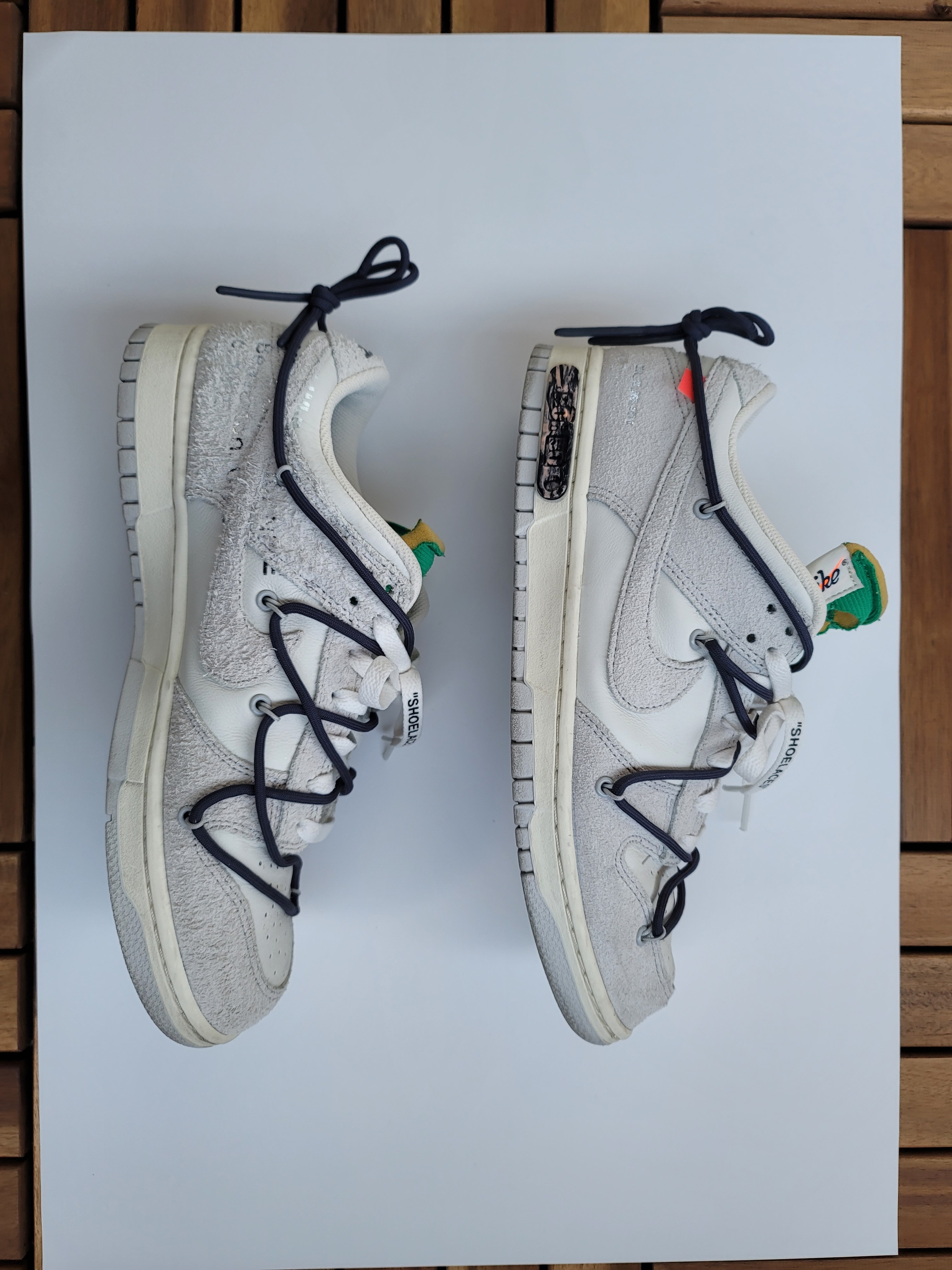 Off-White × Nike Dunk Low "Sail/Neutral Grey/Gridiron"