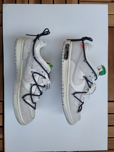 Off-White × Nike Dunk Low "Sail/Neutral Grey/Gridiron"