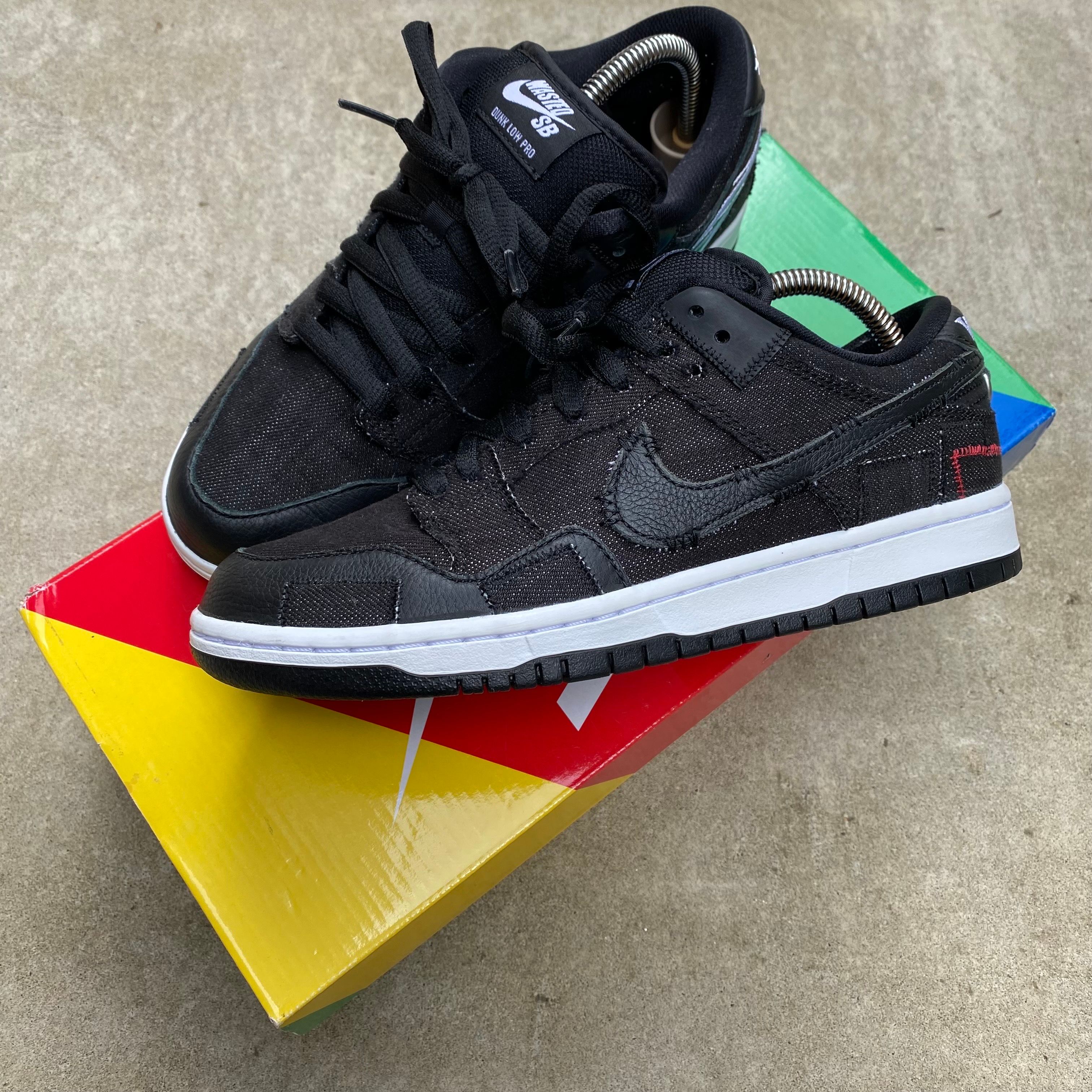 Wasted Youth × Nike SB Dunk Low "Black Denim" / VERDY