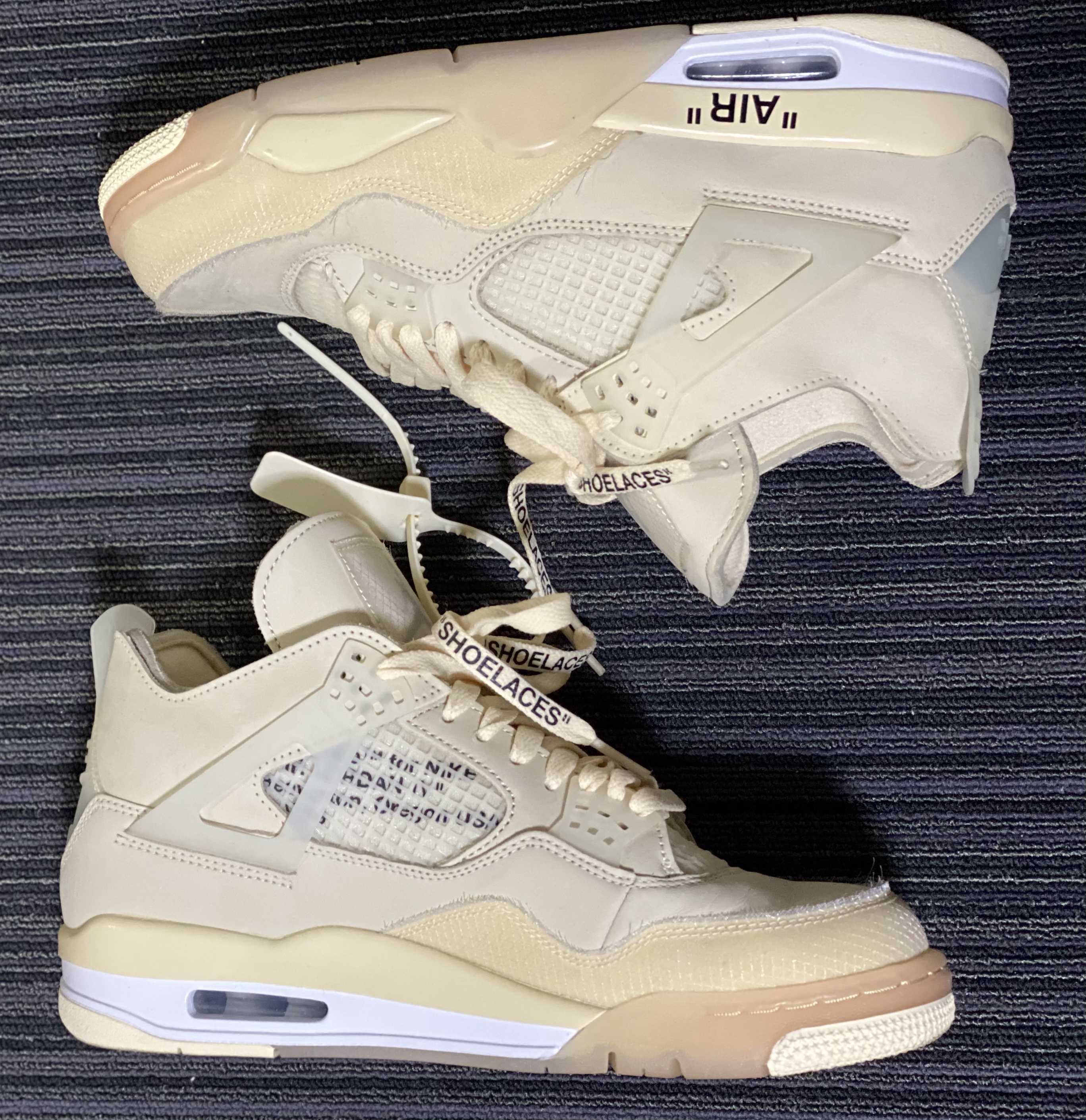 Off-White × Nike Women's Air Jordan 4 SP "Sail"