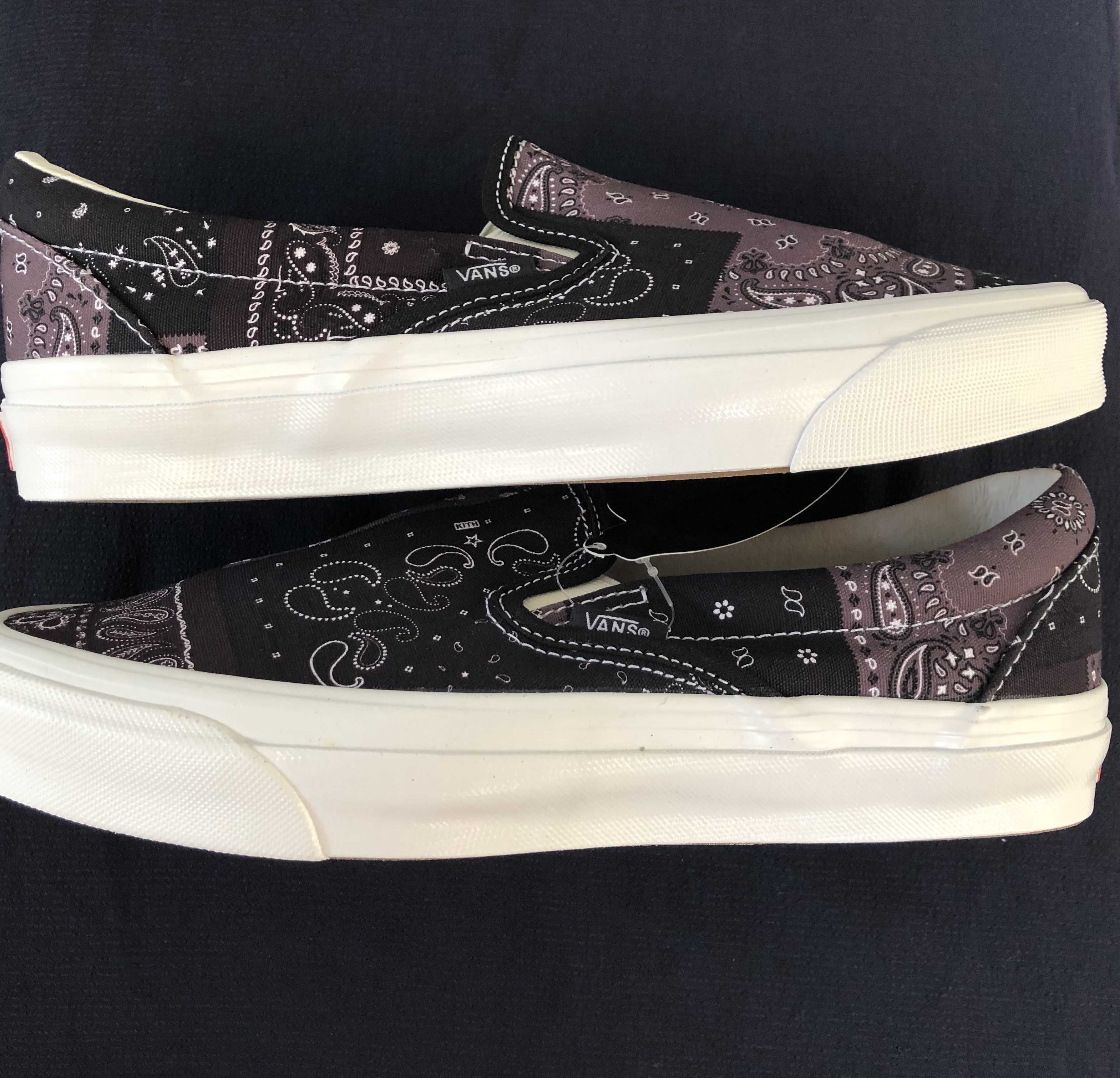 KITH × Vans Vault OG Classic Slip-On LX Bandana "Moonless Night"