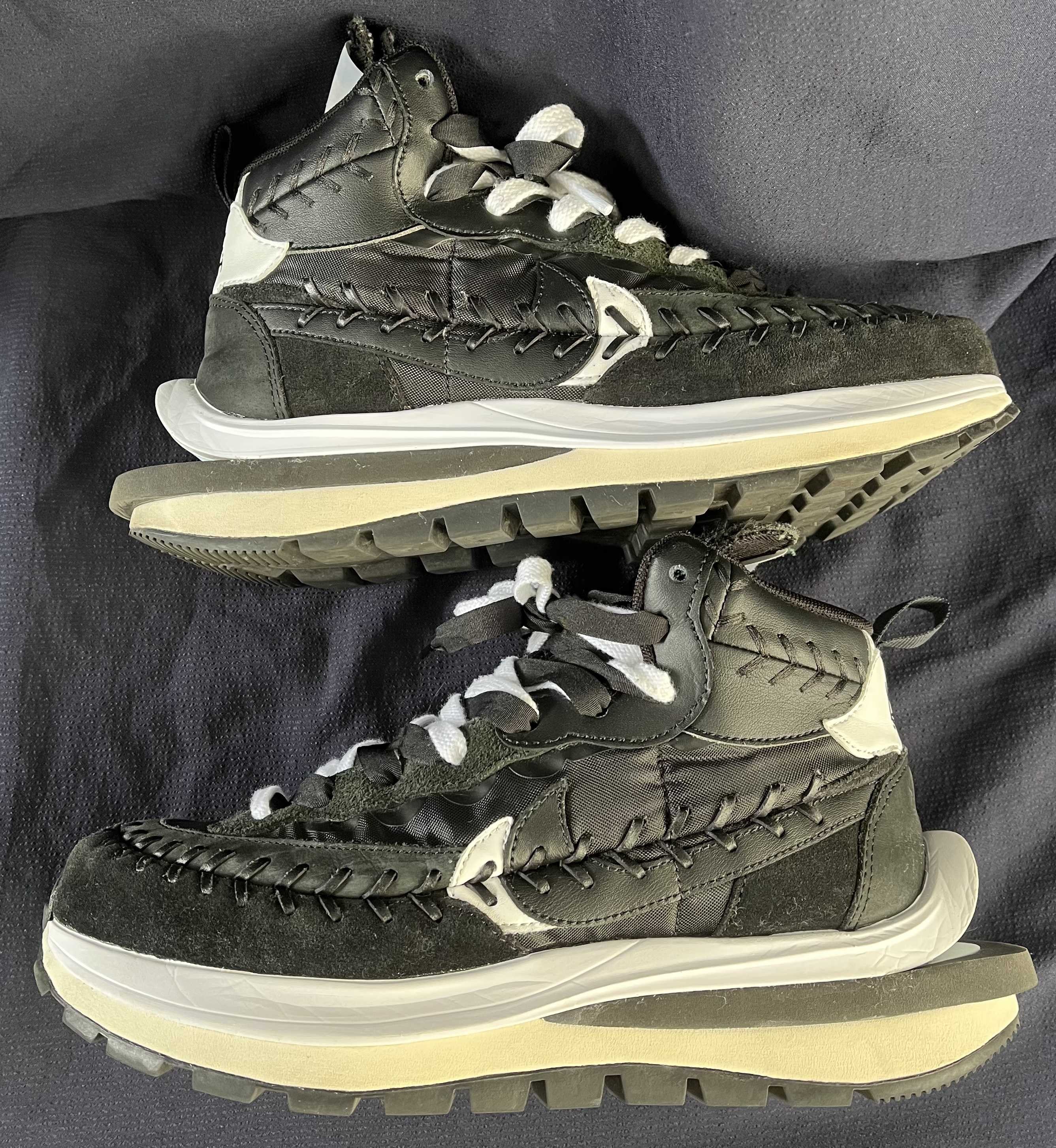 Jean-Paul Gaultier × sacai × Nike Vapor Waffle "Black/Black-White"