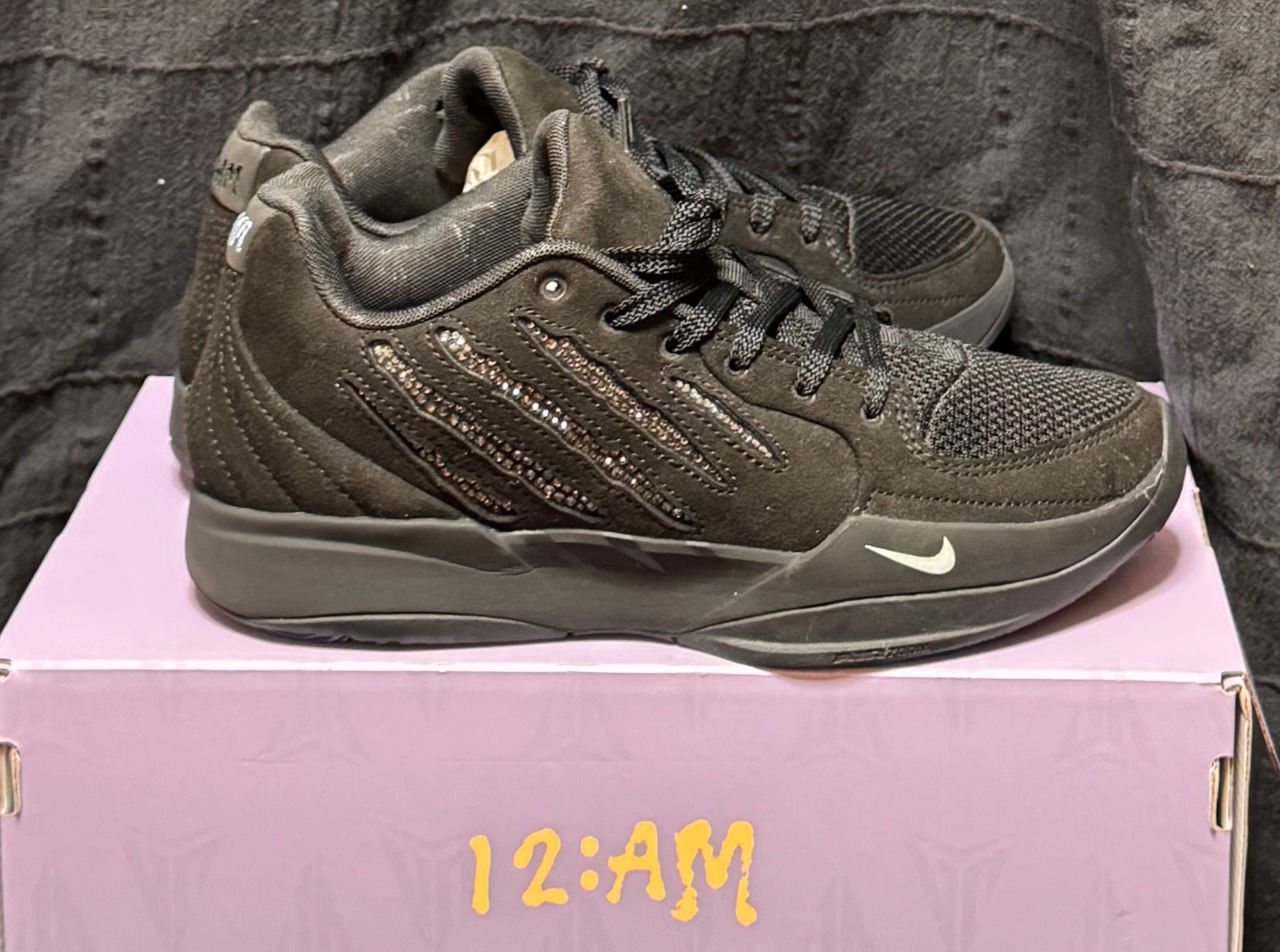 Swarovski × Nike Ja 2 "Scratch Black Label" (IB3859-001/IB3860-001)