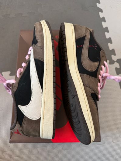 Travis Scott × Nike Air Jordan 1 Low OG SP-T "Black/Dark Mocha"