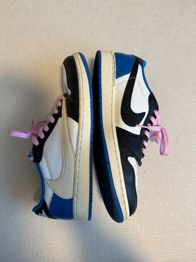 Travis Scott × fragment design × Nike Air Jordan 1 Low OG SP "Military Blue"