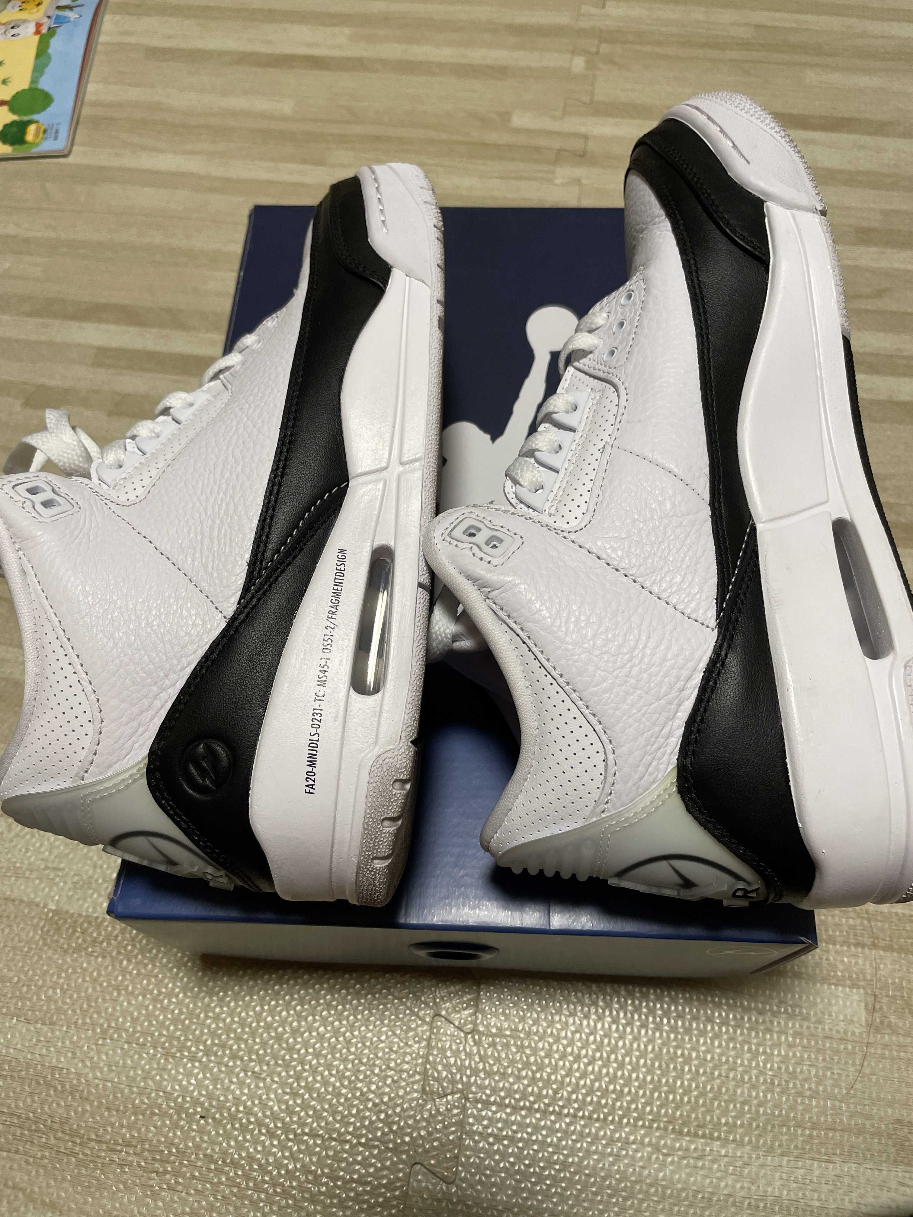 Fragment × Nike Air Jordan 3 "White/Black"