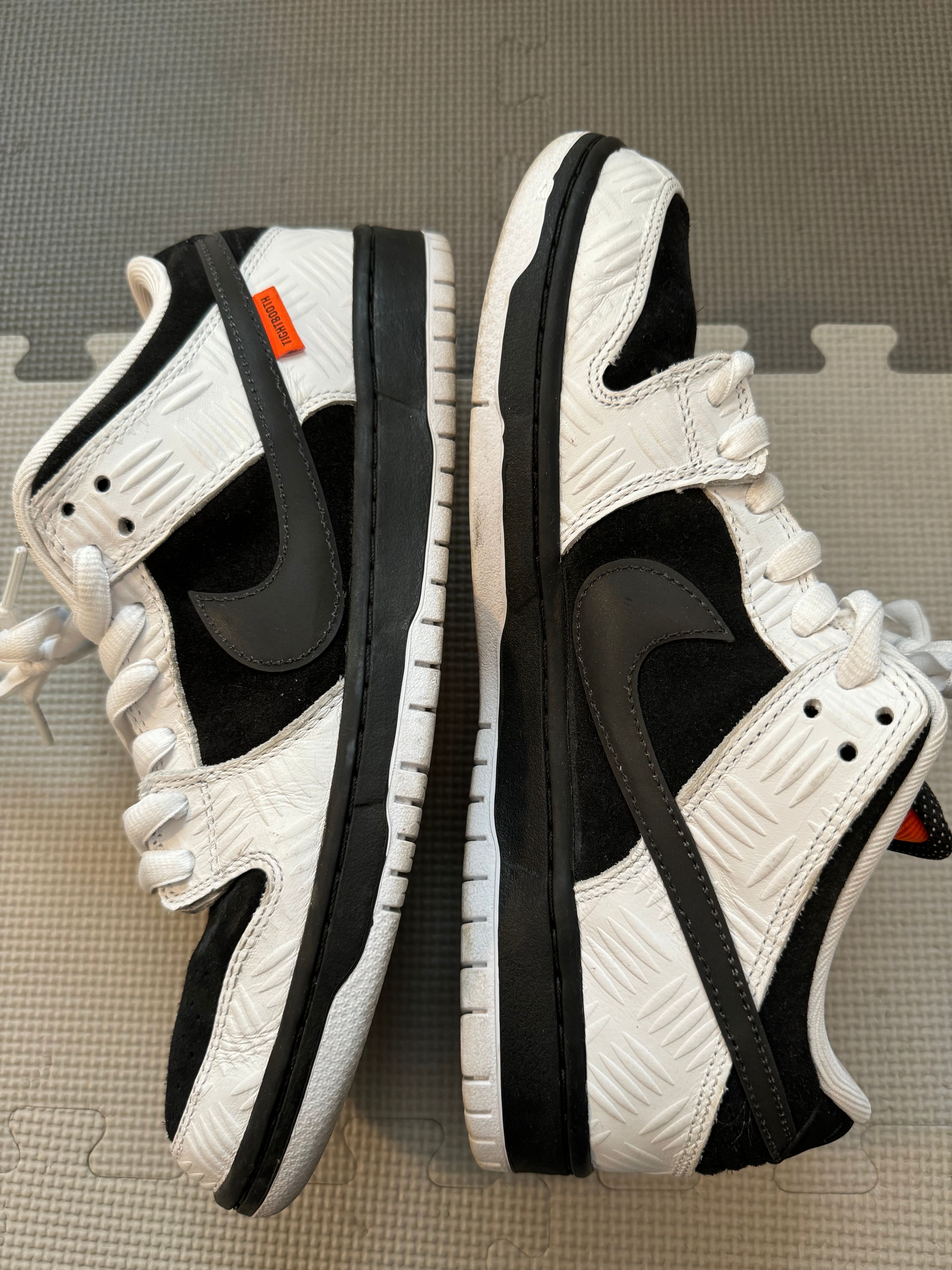 TIGHTBOOTH × Nike SB Dunk Low Pro QS "Black and White"